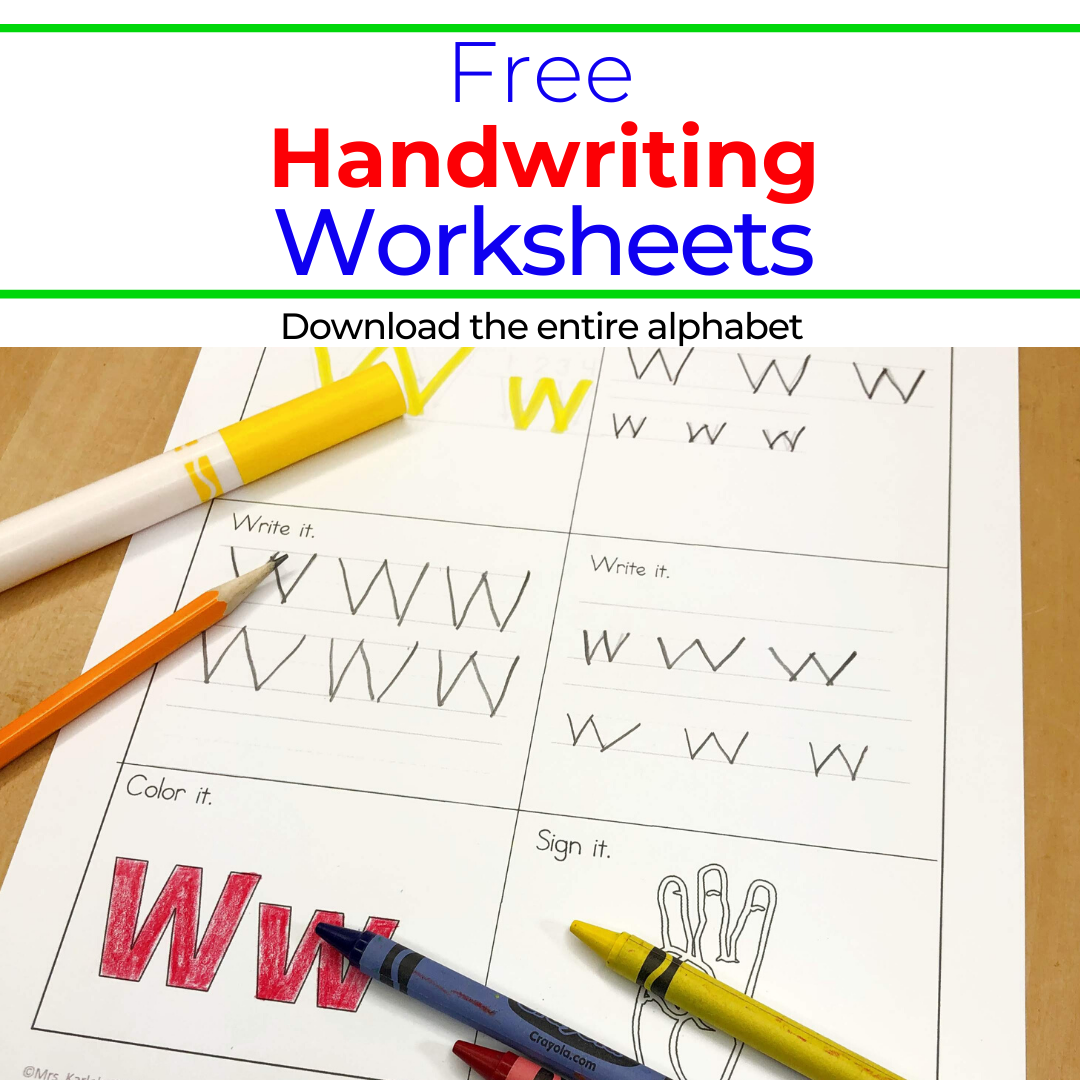 26 Free Printable Handwriting Worksheets For Kids Easy Download Worksheets Library
