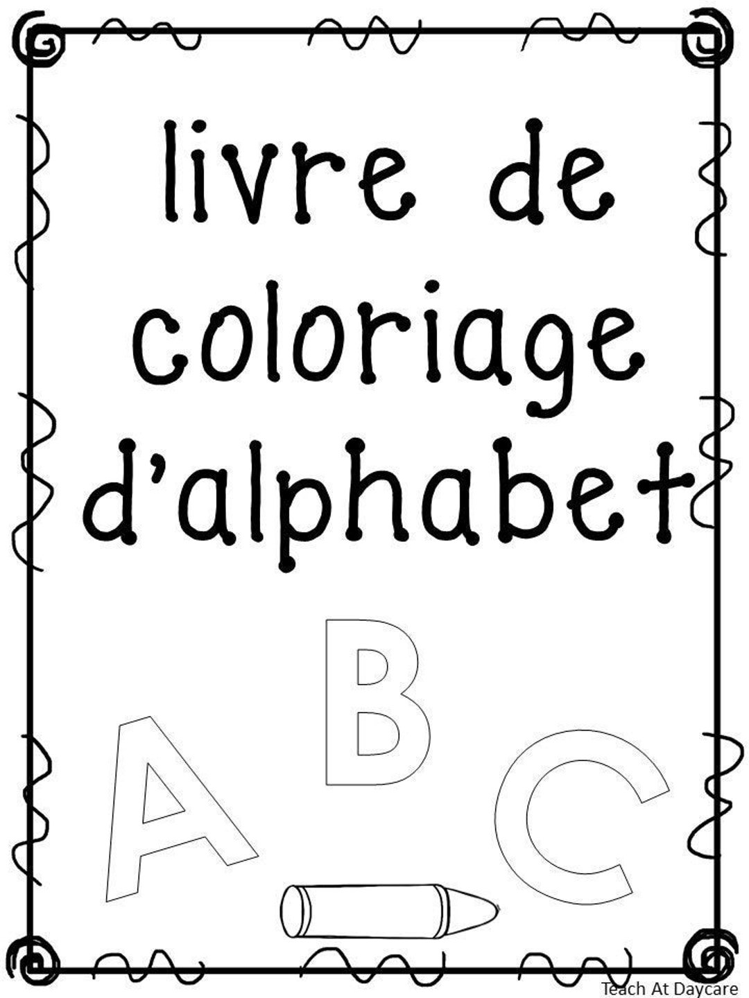 27 Printable French Alphabet Coloring Book Worksheets Preschool kdg Phonics Etsy