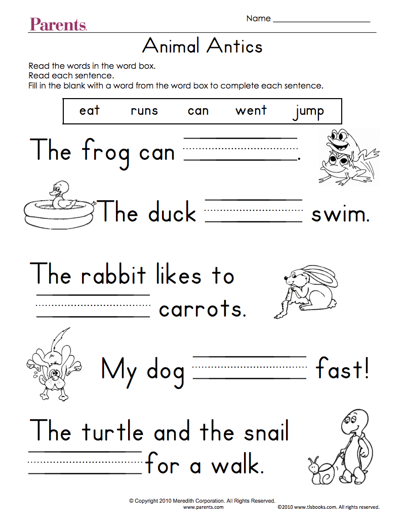 Kids Worksheet Printables