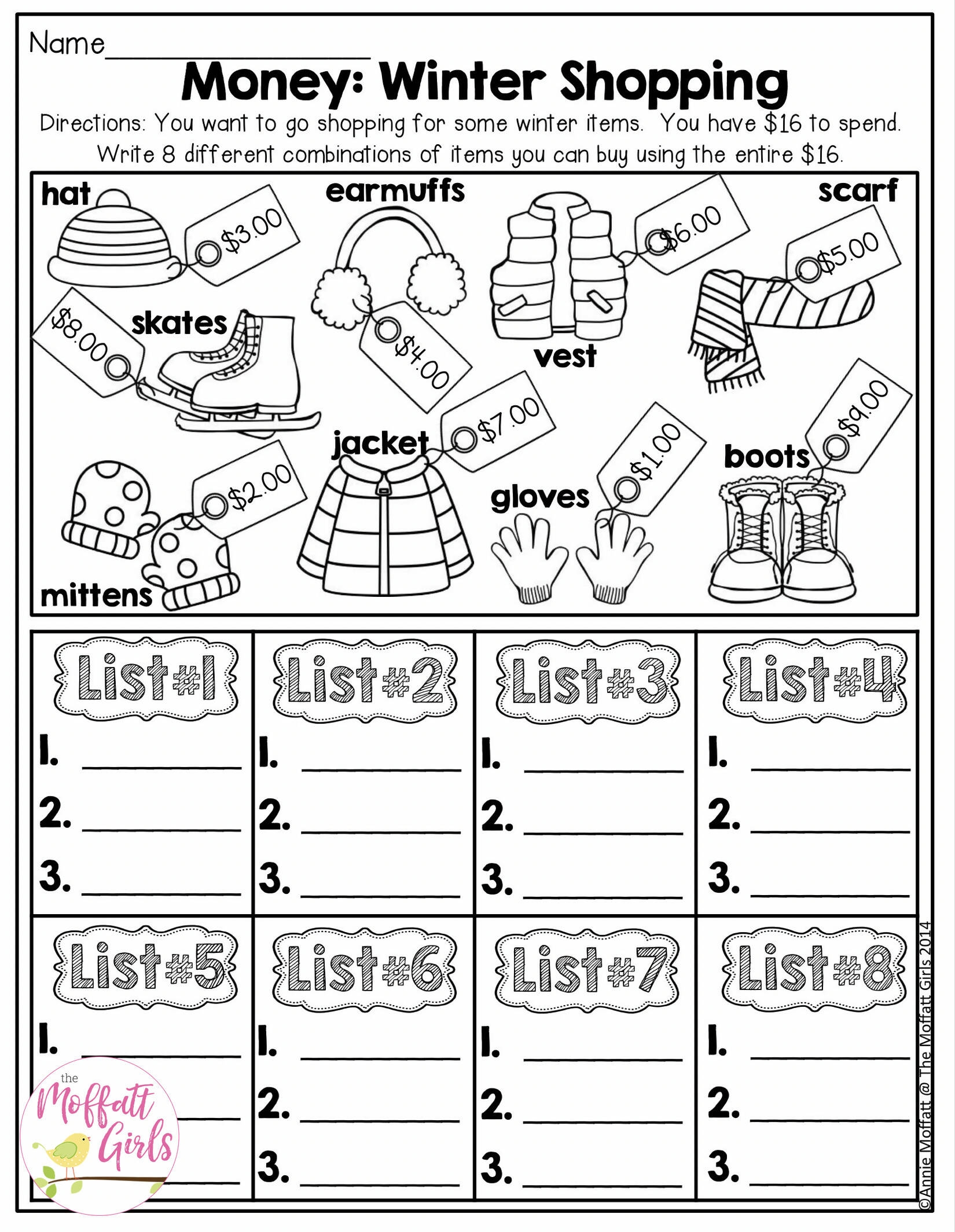 Printable Winter Worksheets For 2nd Grade