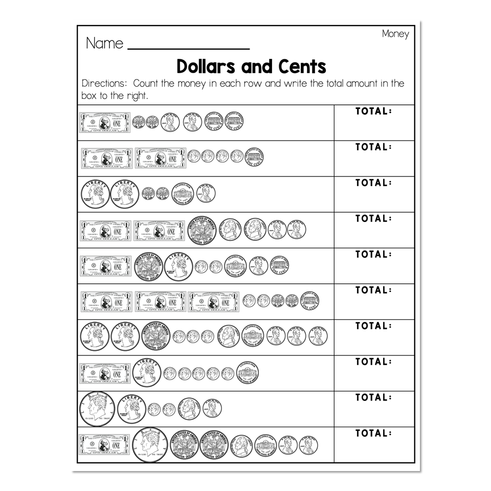 Free Printable Math Worksheets About Money Free Printable Math Worksheets About Money