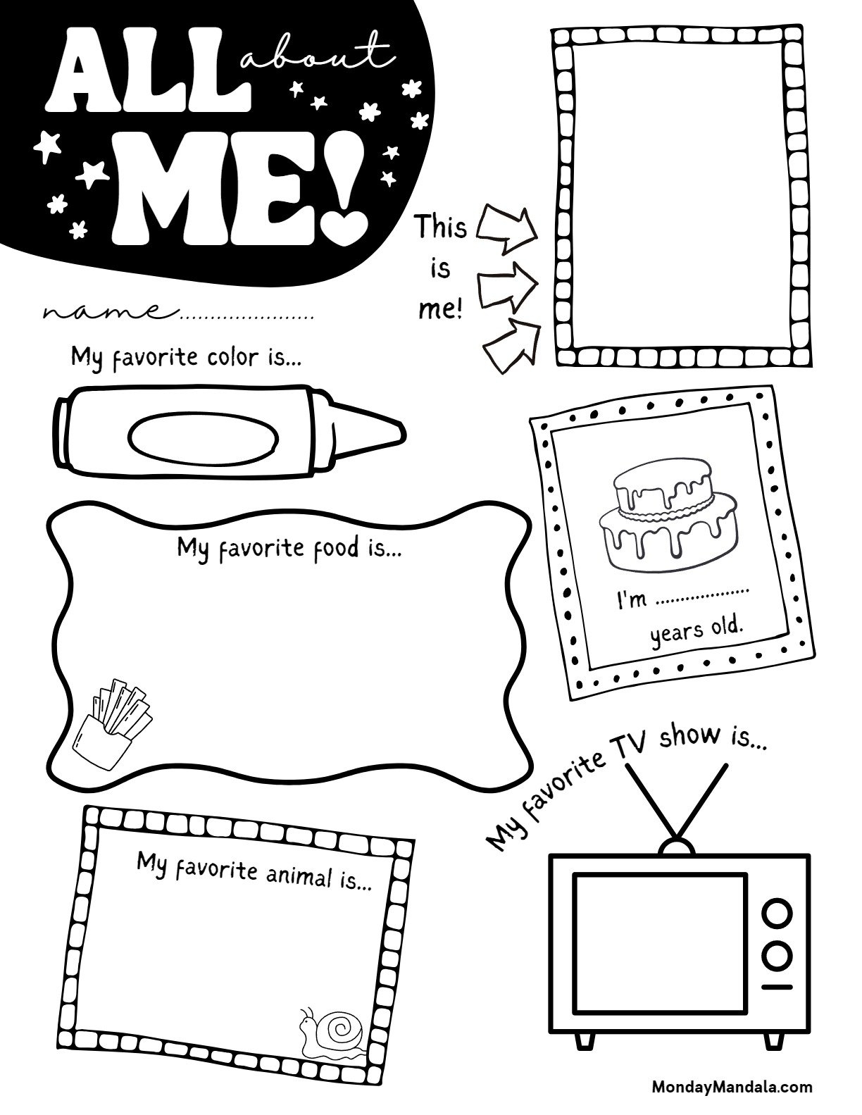 30 All About Me Worksheets Free PDF Printables 30 All About Me Worksheets Free PDF Printables