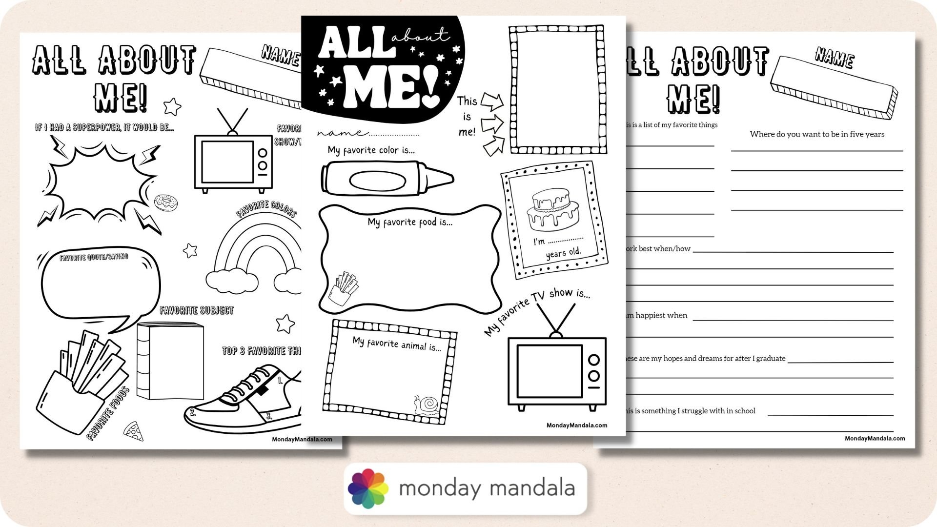 30 All About Me Worksheets Free PDF Printables 30 All About Me Worksheets Free PDF Printables