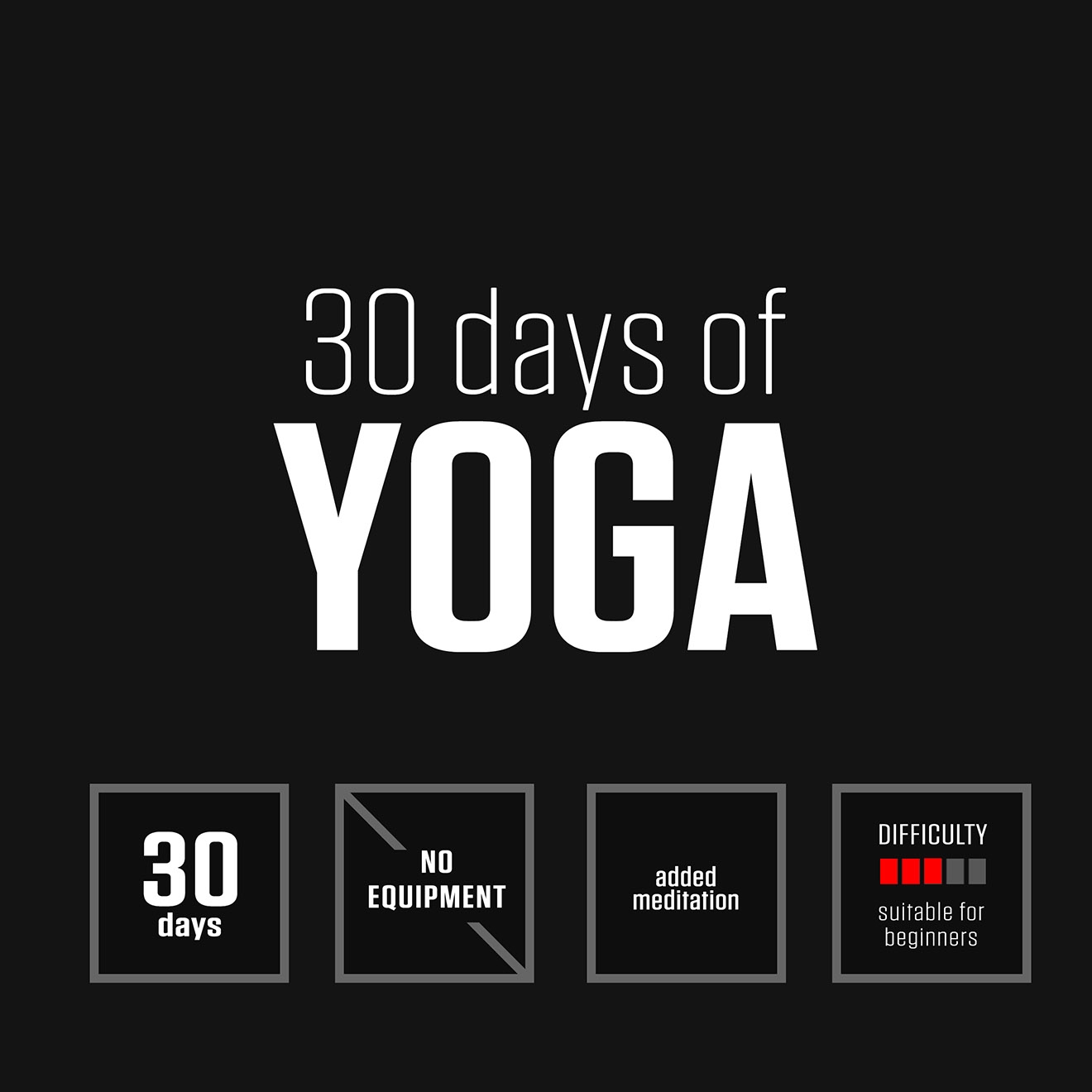 31 Days Of Yoga Worksheet Printable