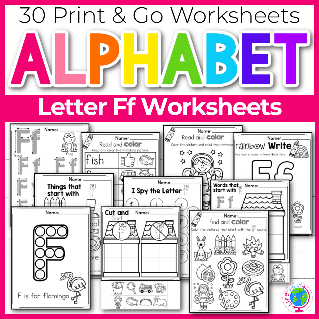 30 Free Printable Letter F Alphabet Worksheets
