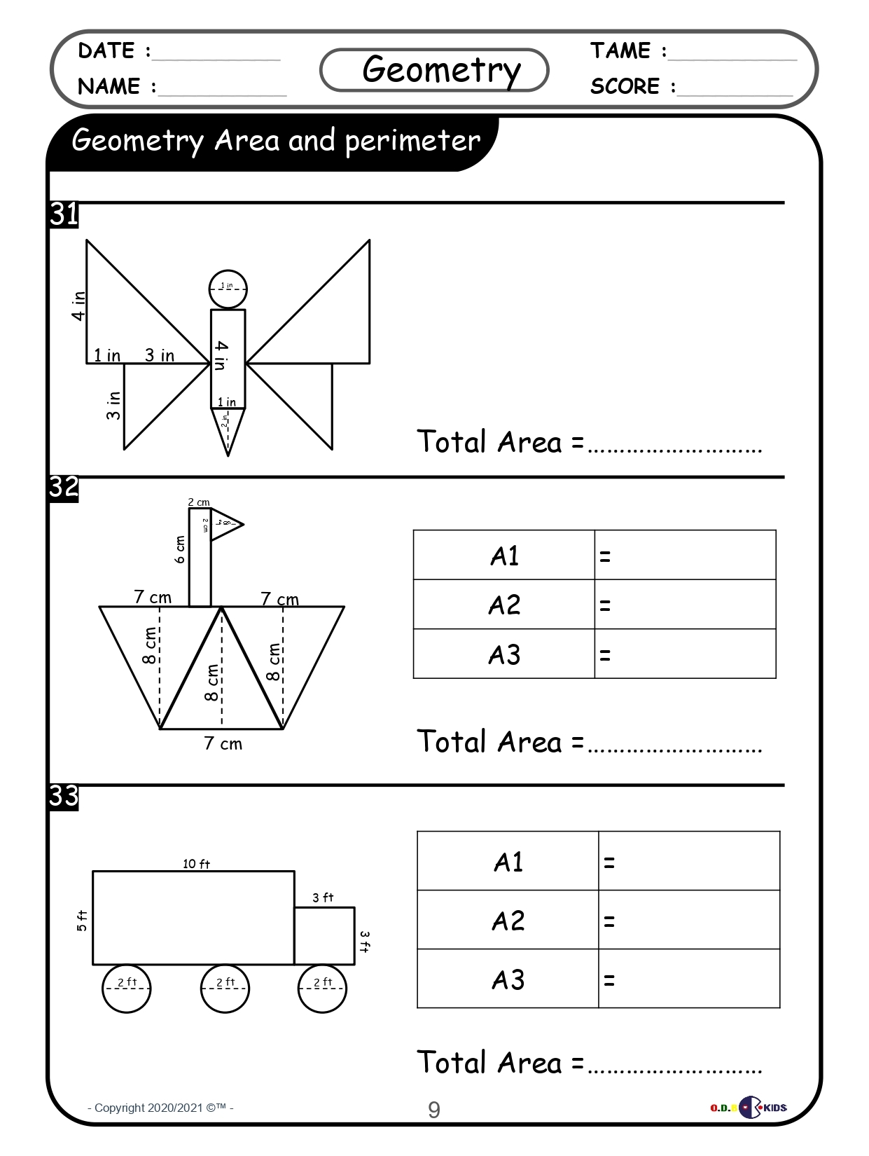 Free Perimeter Worksheets 5th Grade