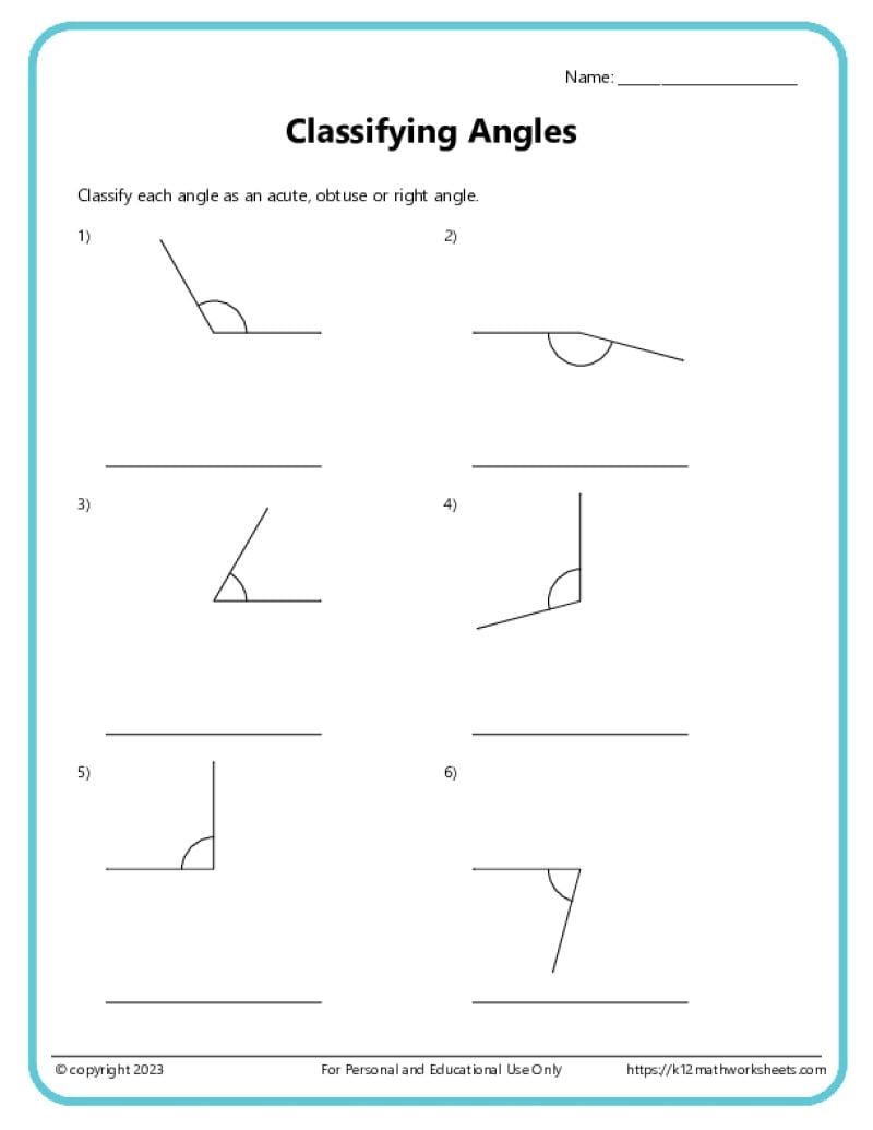 Geometry For Grade 3 Free Worksheets