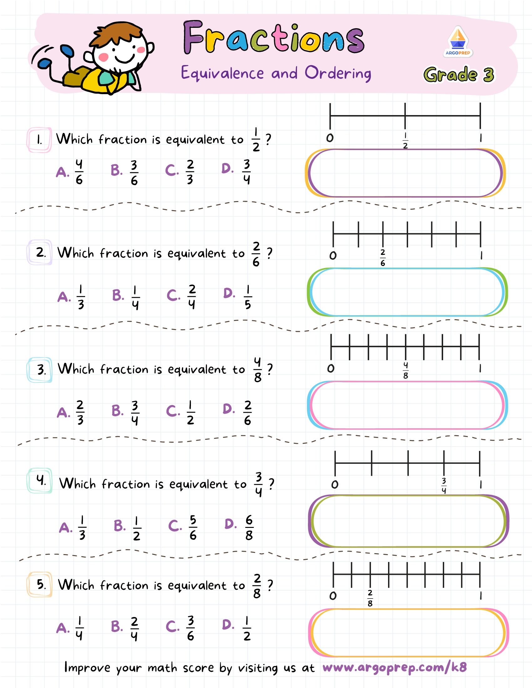 3rd Grade Math Fractions Worksheets For Free ArgoPrep 3rd Grade Math Fractions Worksheets For Free ArgoPrep