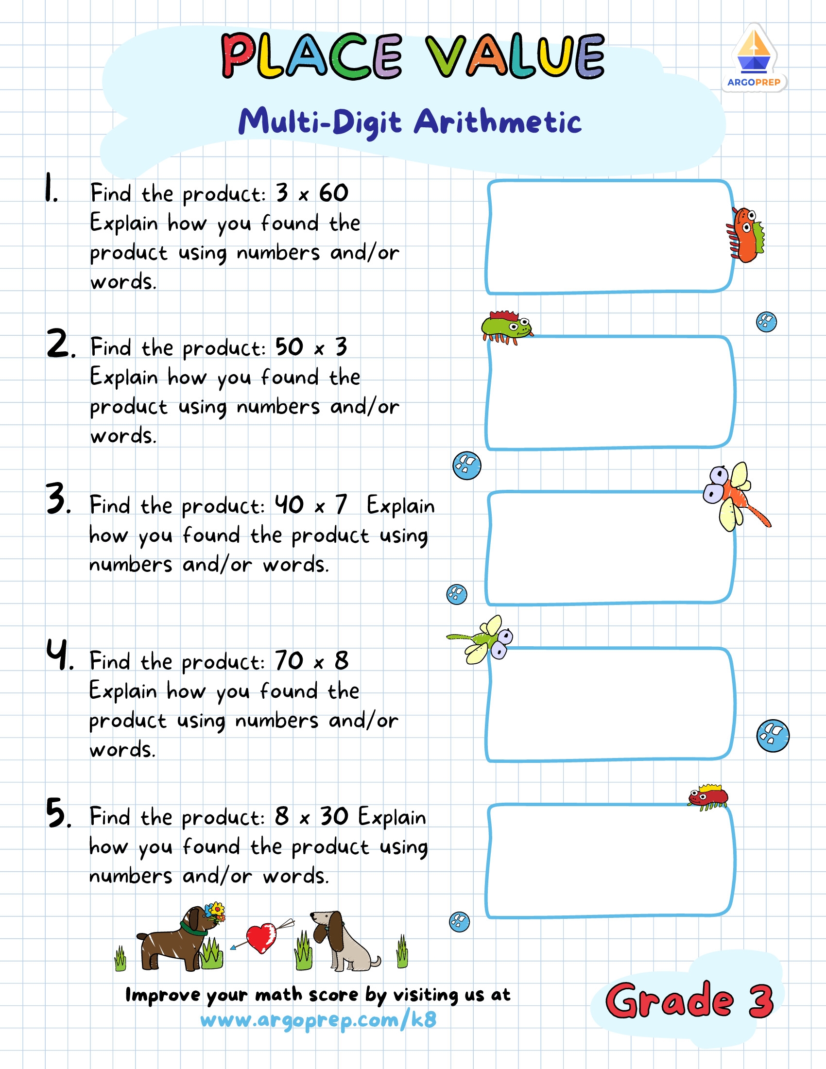 Free 3rd Grade Place Value Worksheets