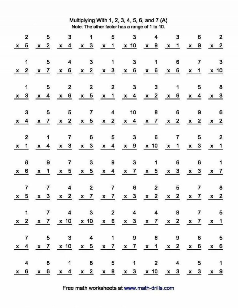 4 Free Math Worksheets Third Grade 3 Multiplication Multiplication Table 4 6 AMP