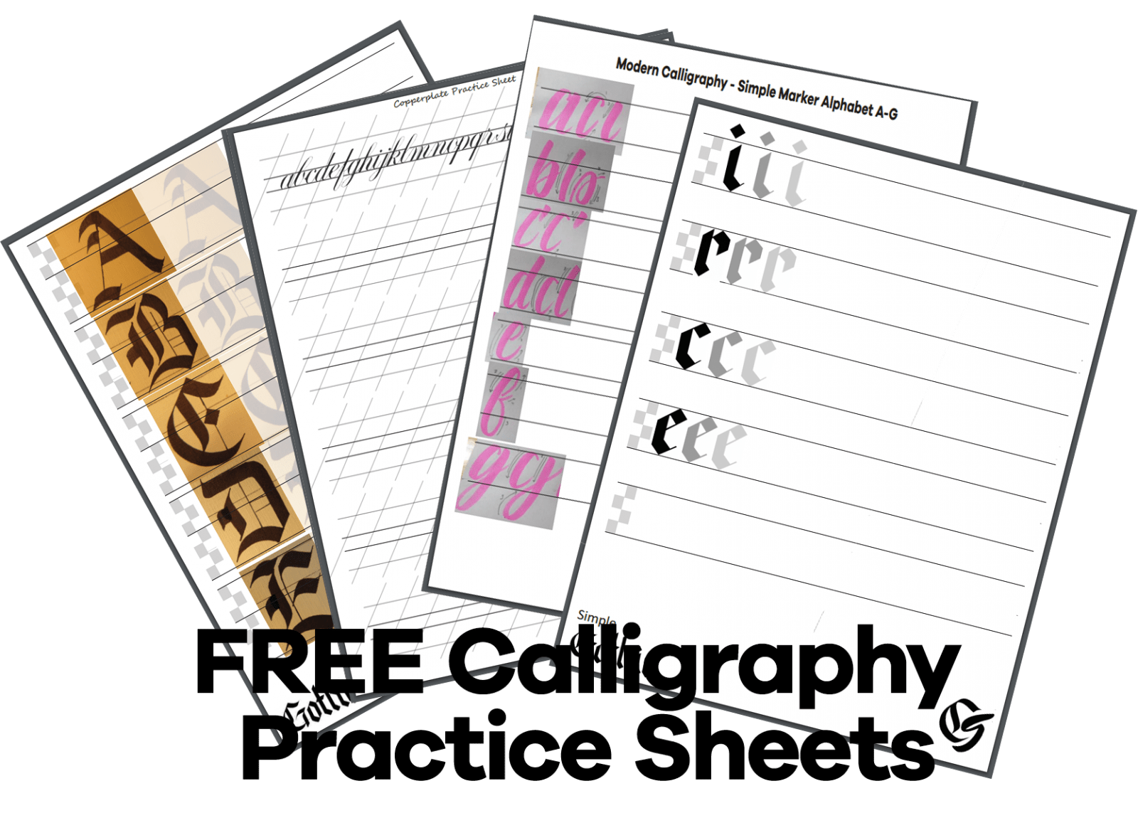 4 Free Printable Calligraphy Practice Sheets PDF Download Calligrascape