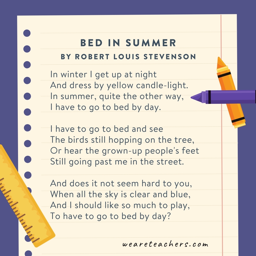 45 Sweet And Fun Poems For 1st Graders
