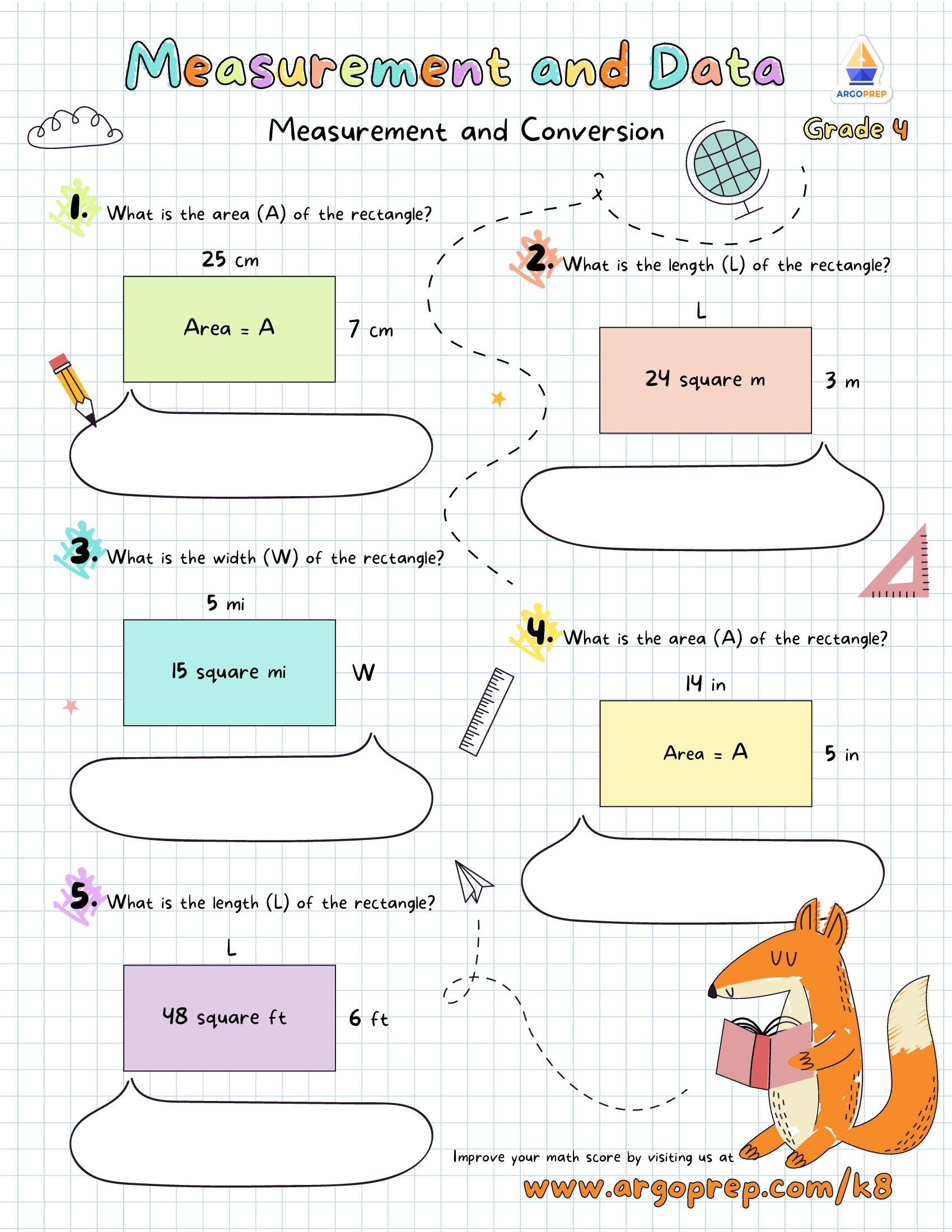 4th Grade Math Measurement Word Problems Length Worksheets For Free ArgoPrep ArgoPrep