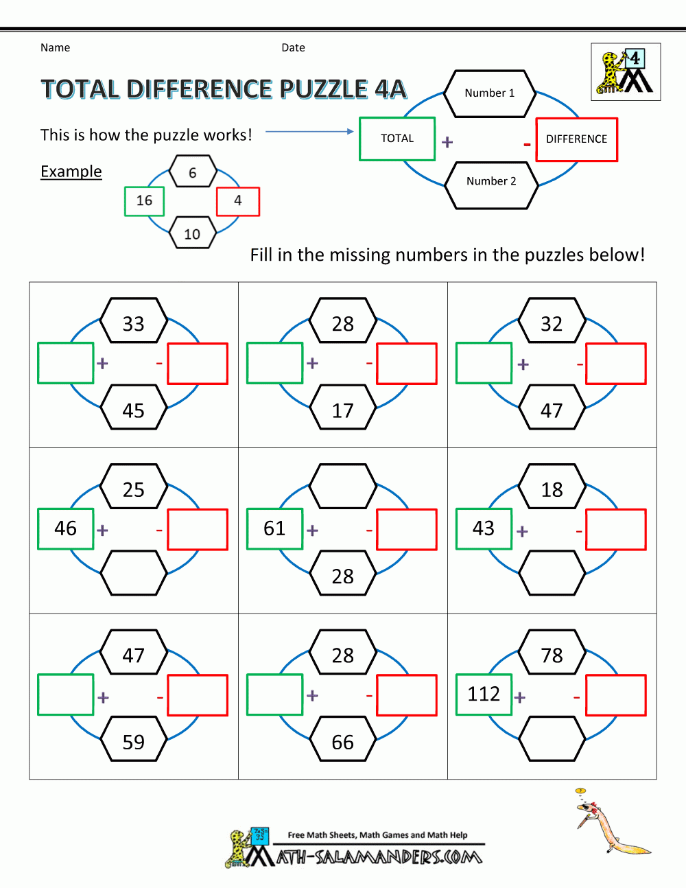 Maths Puzzles Printable Worksheet Maths Puzzles Printable Worksheet