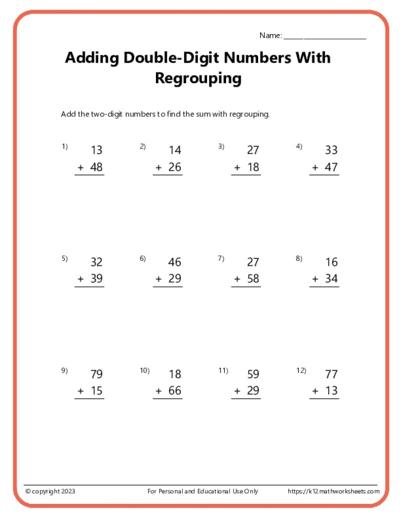 4th Grade Math Worksheets 4th Grade Math Worksheets