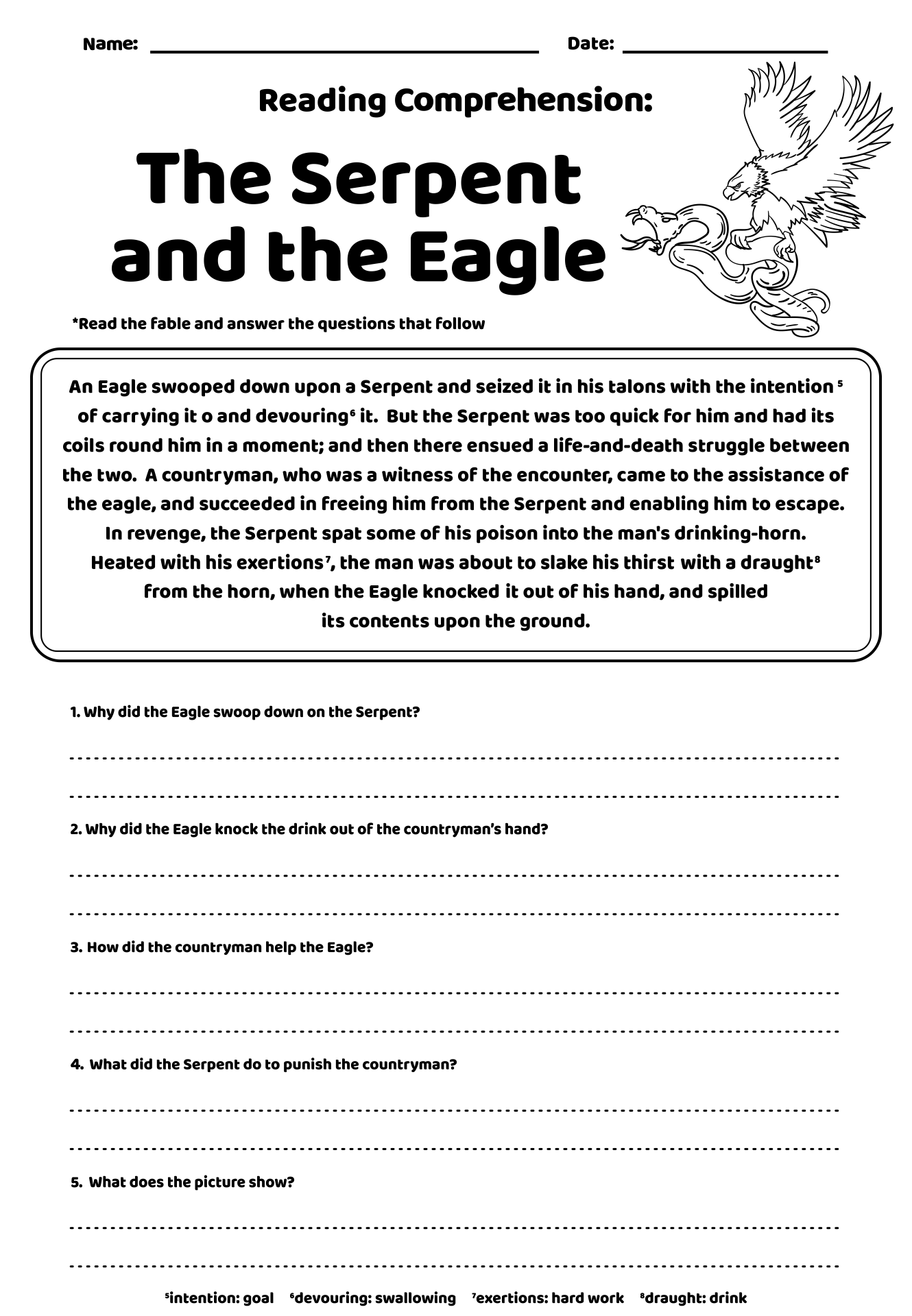 Printable Reading Worksheets For 4th Grade Printable Reading Worksheets For 4th Grade
