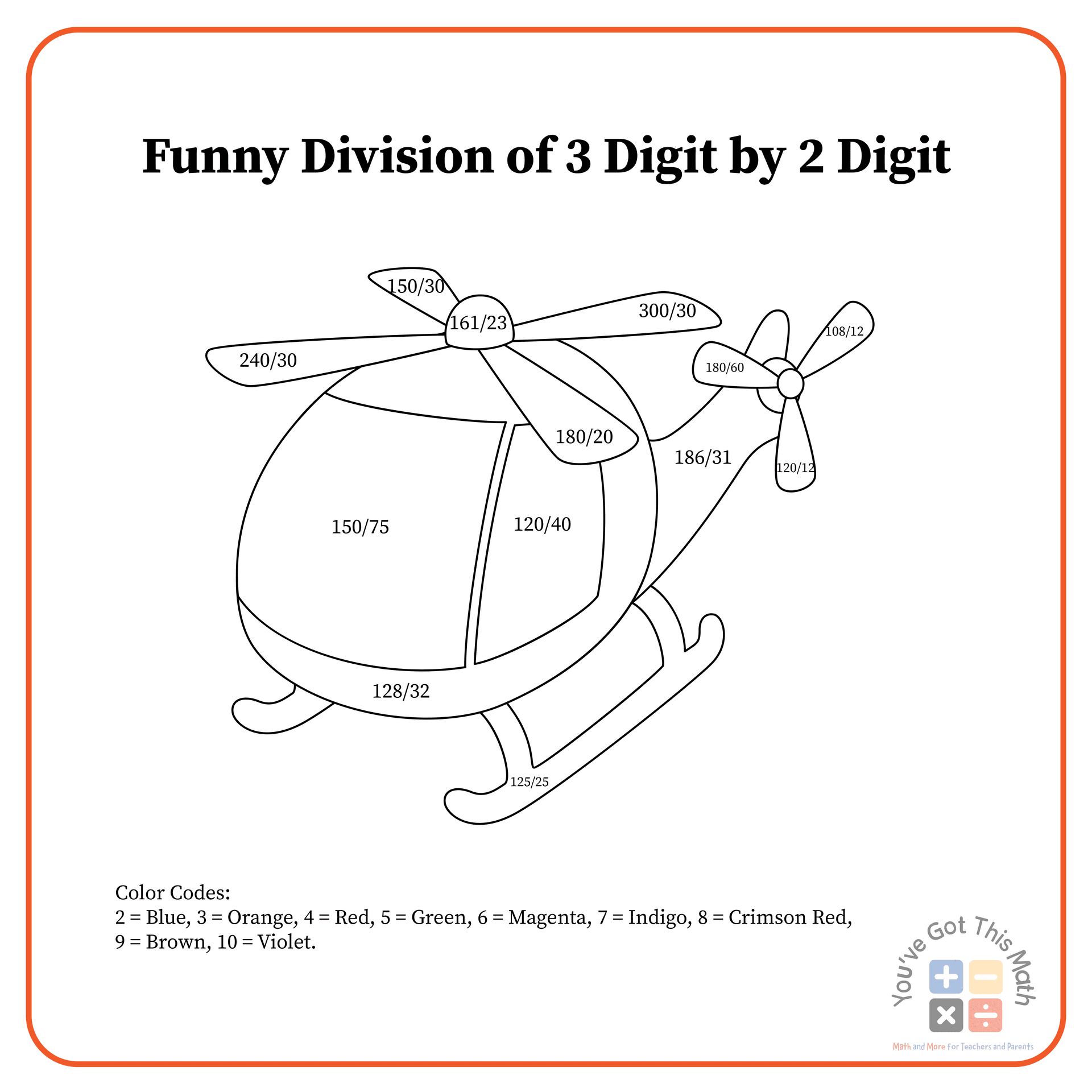 5 Free Division Coloring Worksheets Fun Activities