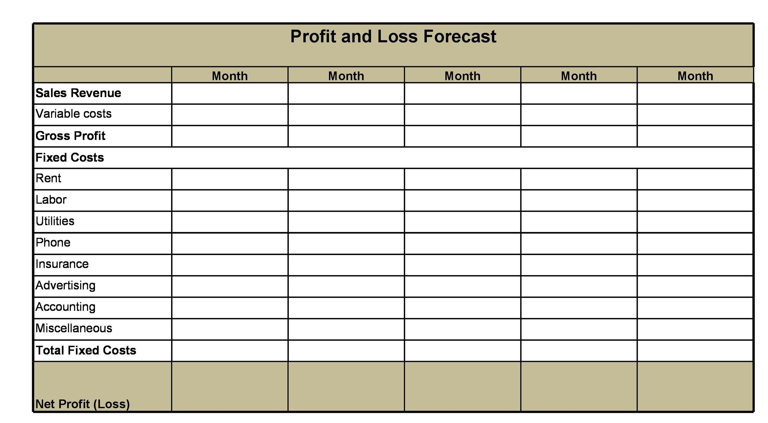 53 Profit And Loss Statement Templates U0026 Forms Excel PDF 53 Profit And Loss Statement Templates U0026 Forms Excel PDF