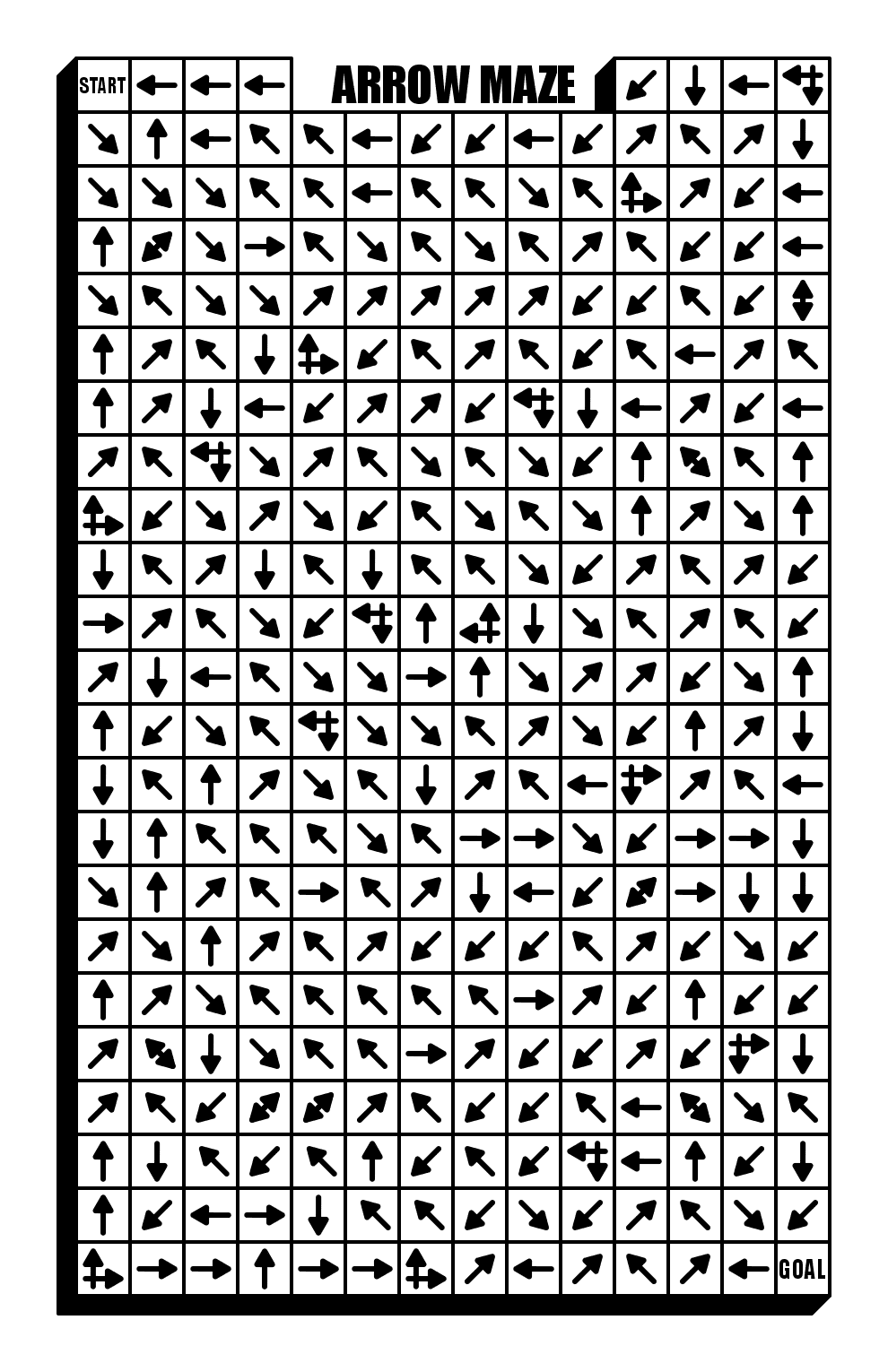 Complex Maze Worksheet