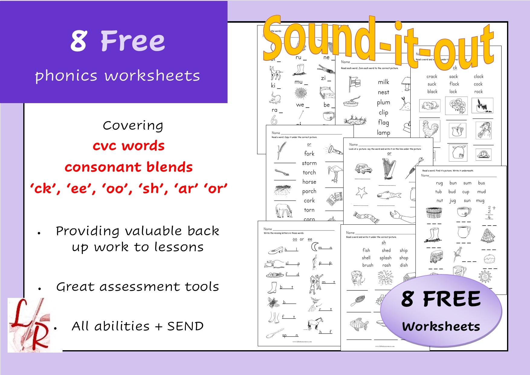 8 Phonics Worksheets FREE Teaching Resources 8 Phonics Worksheets FREE Teaching Resources