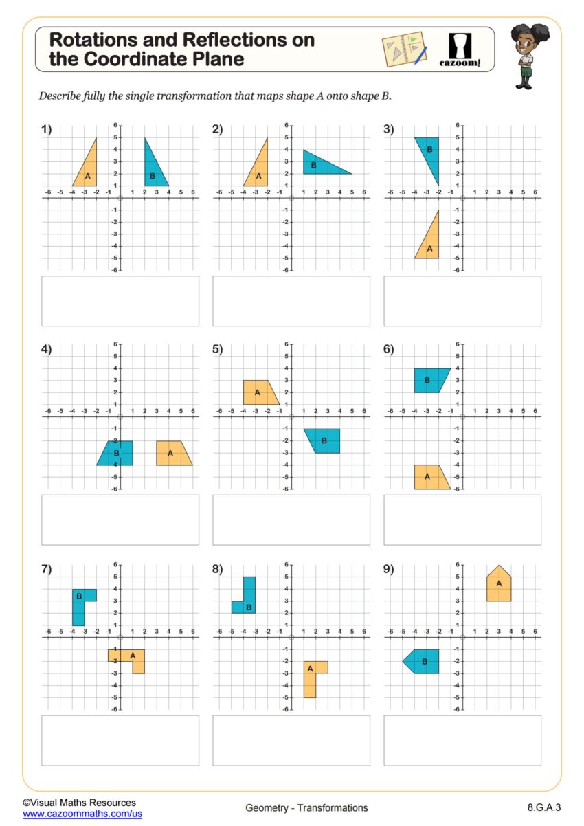 8th Grade Math Worksheets Printable PDF Math Worksheets Cazoom Math