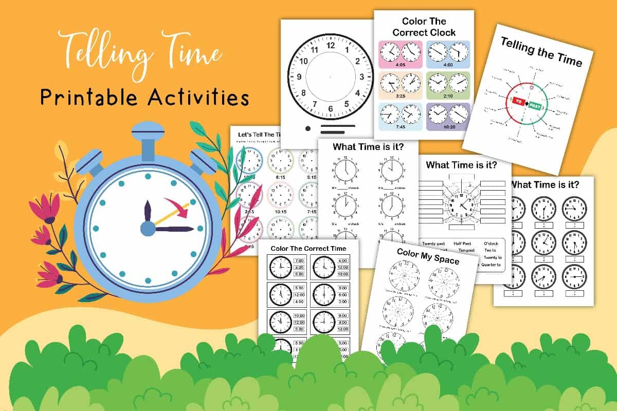 9 Free Telling Time Worksheets PDF 9 Free Telling Time Worksheets PDF