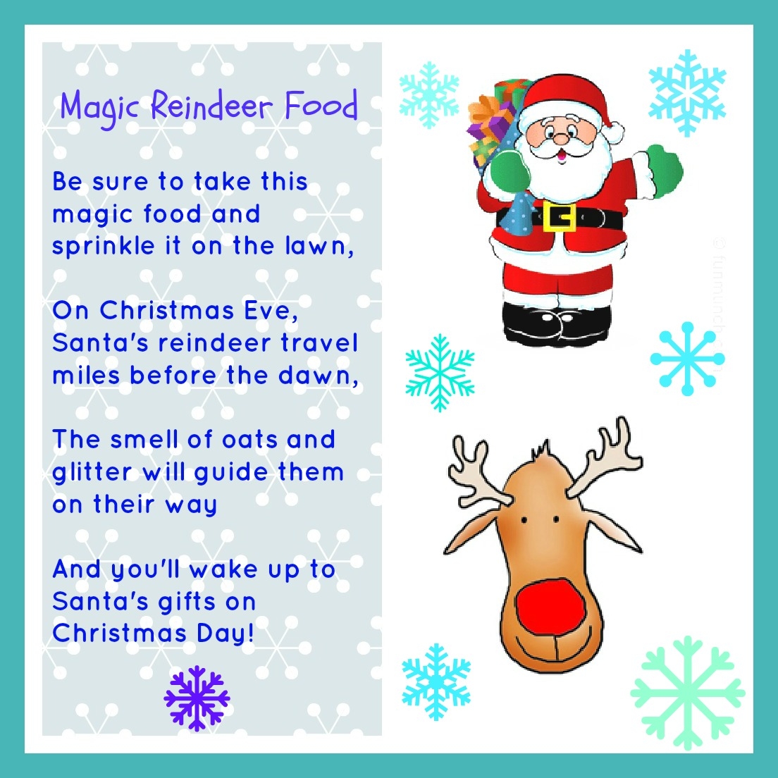 Free Printable Christmas Poem For Preschool Free Printable Christmas Poem For Preschool