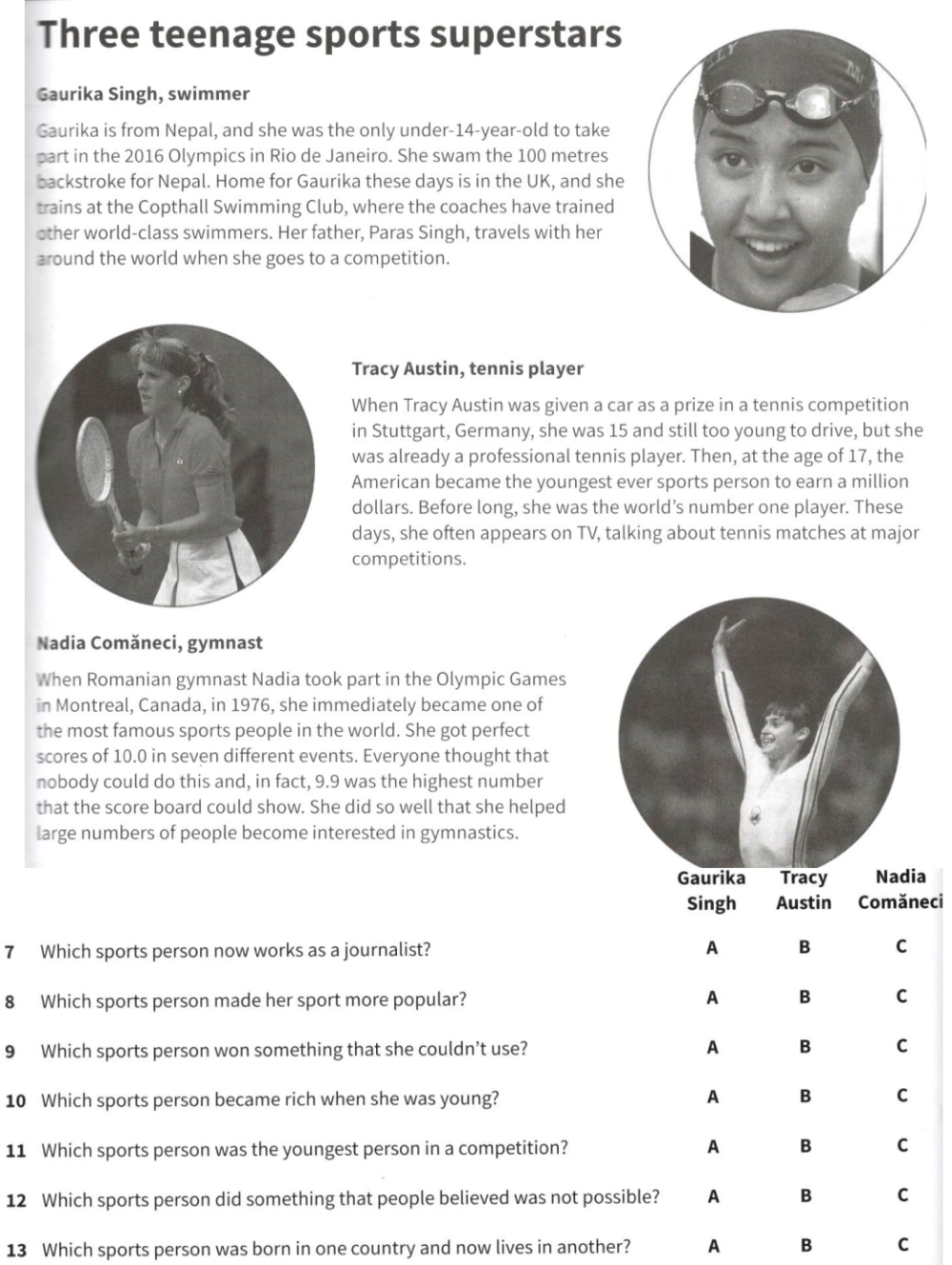 A2 Reading Part 2 0 7 Test 3 Interactive Worksheet TopWorksheets