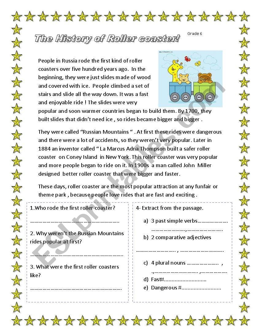Adjective Reading Comprehension ESL Worksheet By Omar Hala