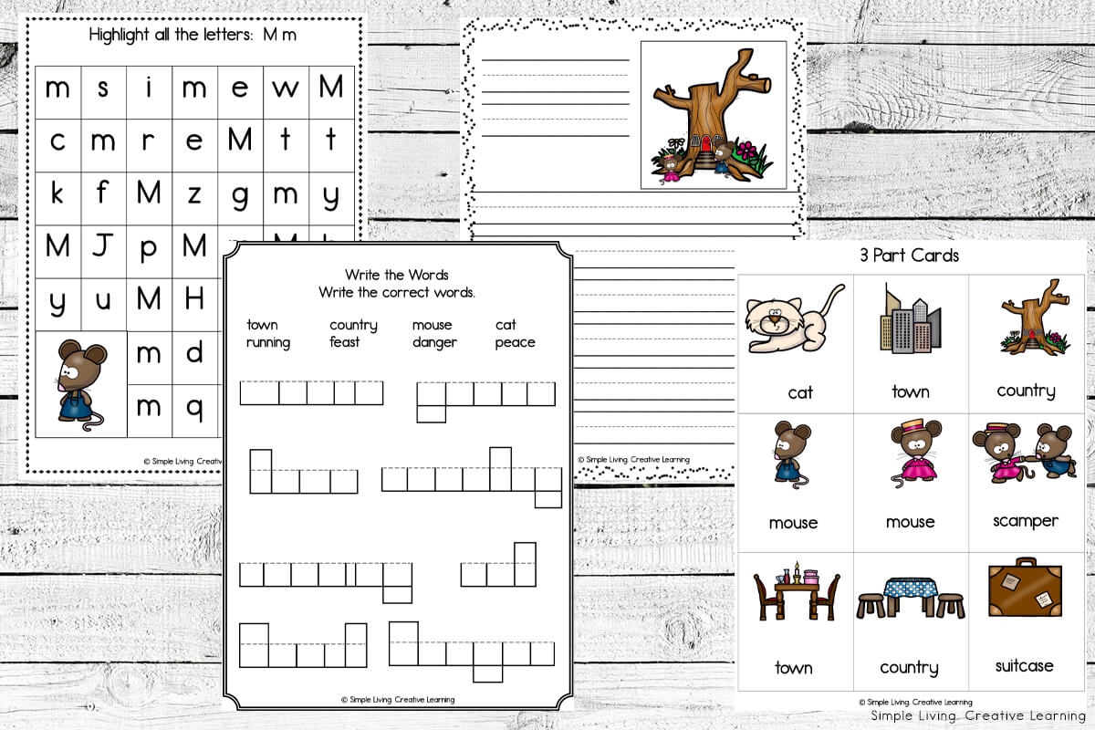 Aesop s Fables Town Mouse And Country Mouse Printables Simple Living Creative Learning