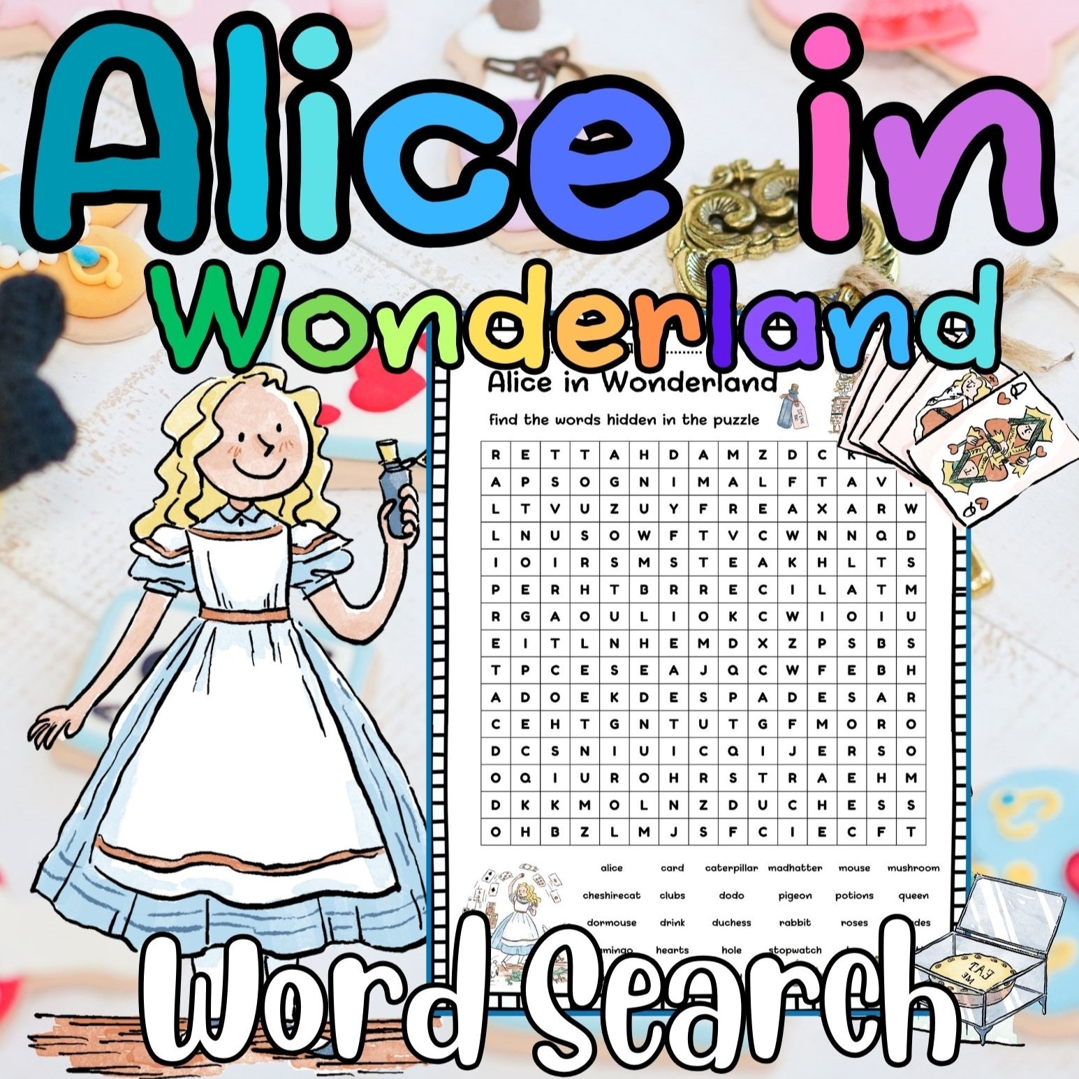Alice In Wonderland Story Tales Word Search Worksheet For 3rd 4th 5th 6th Grade Made By Teachers Alice In Wonderland Story Tales Word Search Worksheet For 3rd 4th 5th 6th Grade Made By Teachers