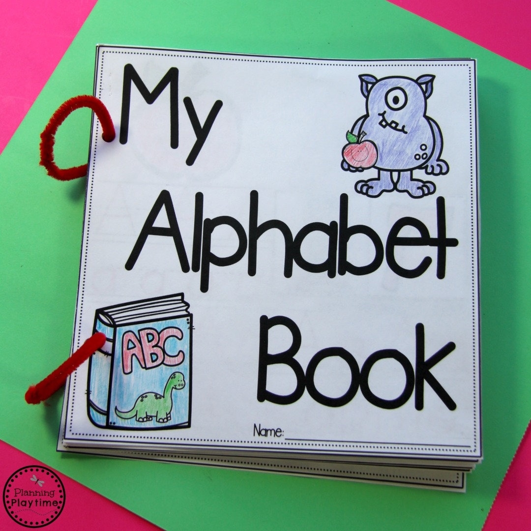 Alphabet Book For Preschool Or Kindergarten Etsy Alphabet Book For Preschool Or Kindergarten Etsy