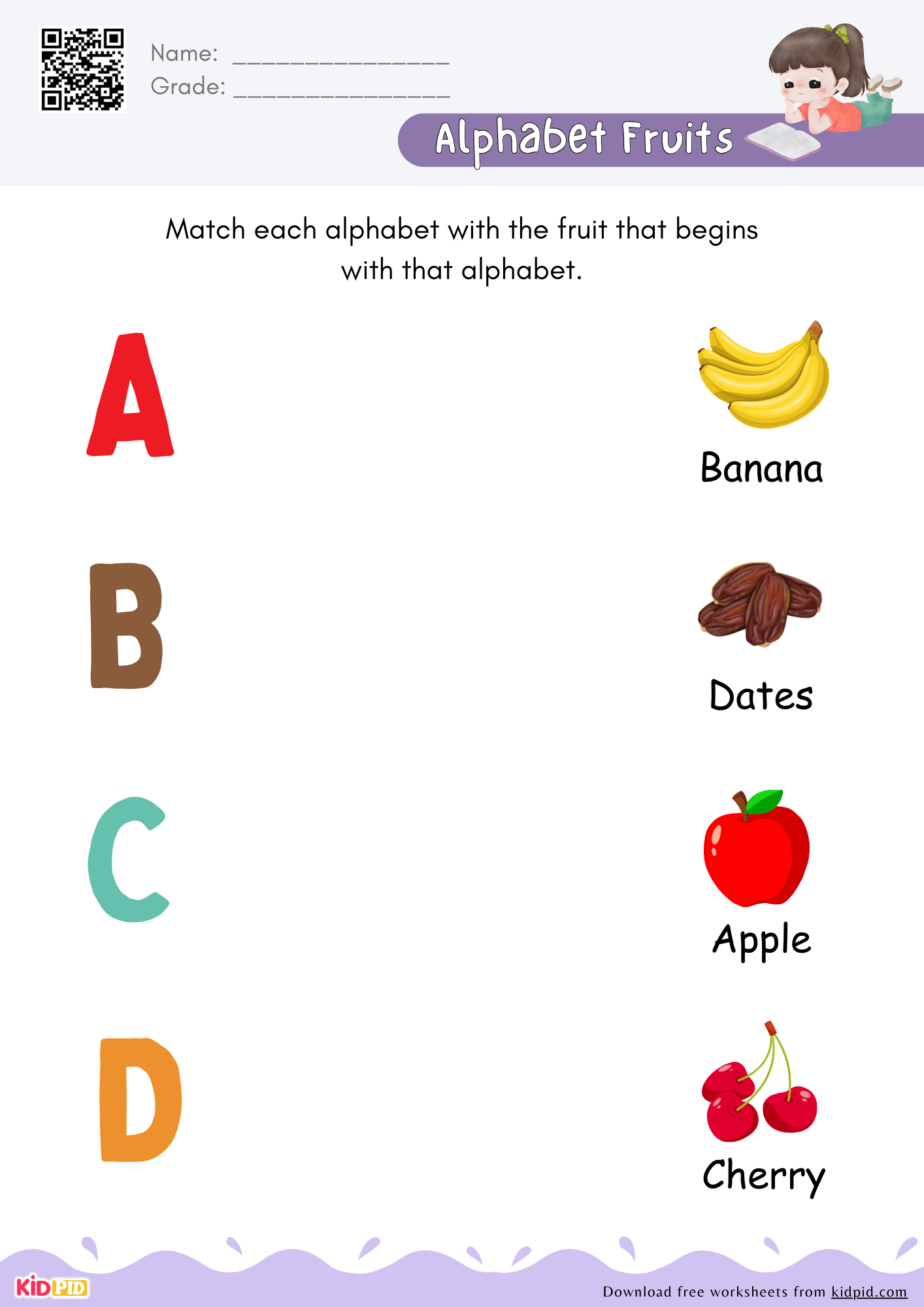 Free Printable Matching Alphabet Worksheets