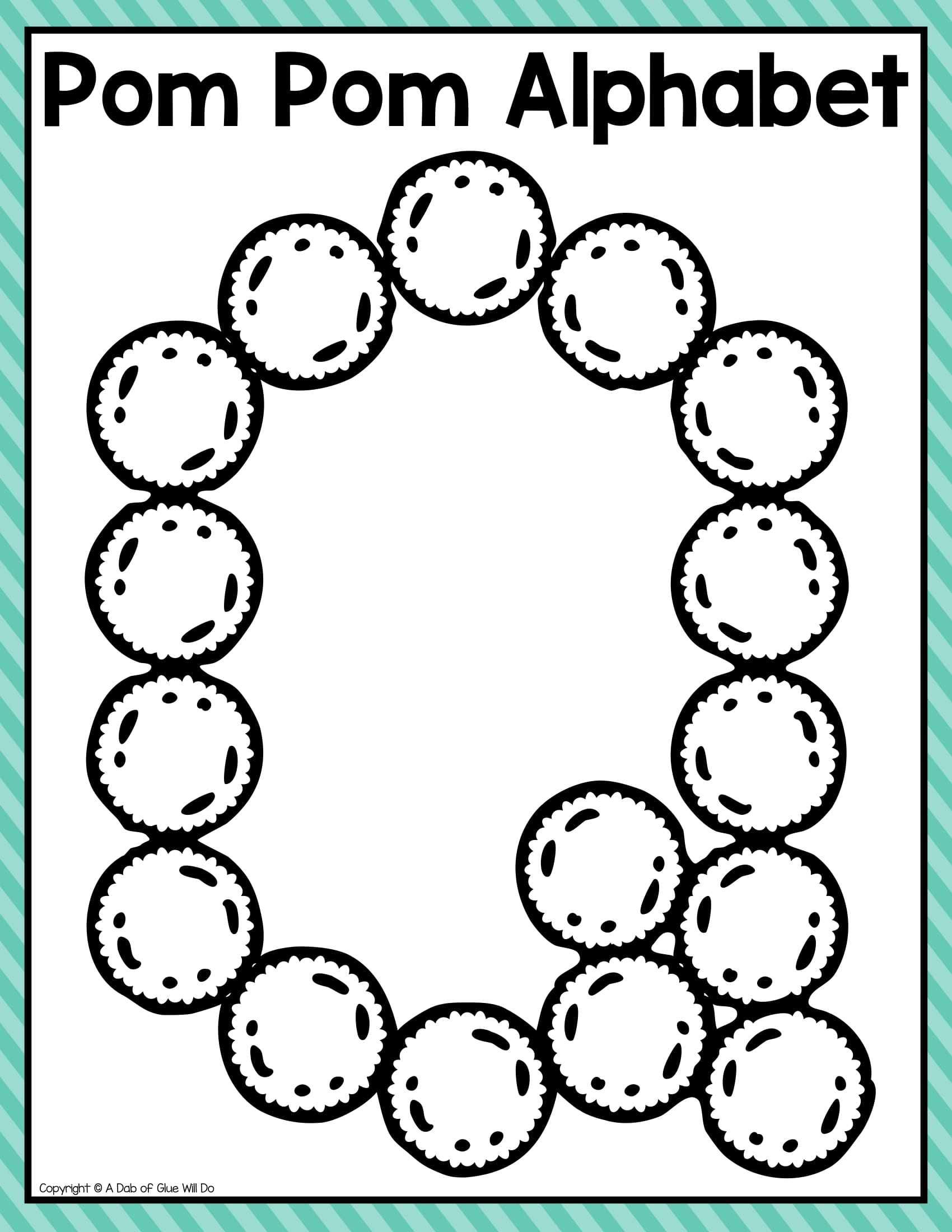 Preschool Pom Pom Printables