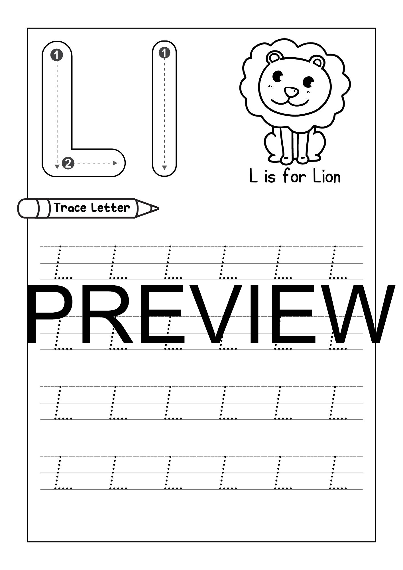 L Alphabet Worksheet L Alphabet Worksheet