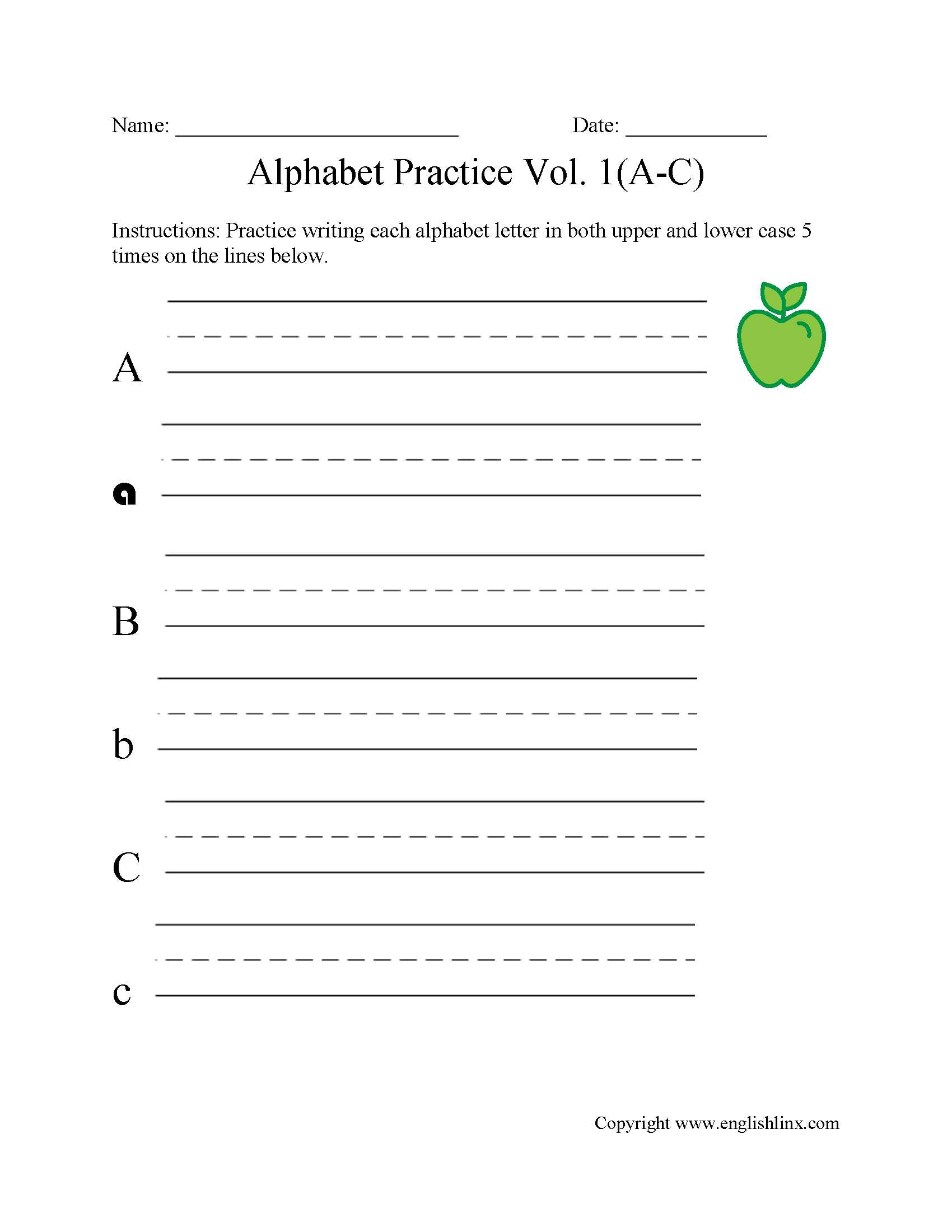 Esl Alphabet Tracing Worksheets Esl Alphabet Tracing Worksheets