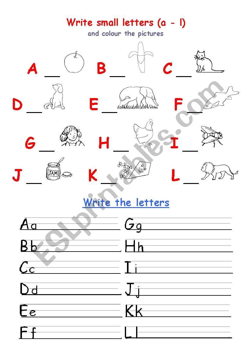 Alphabet Writing ESL Worksheet By Larisa Alphabet Writing ESL Worksheet By Larisa