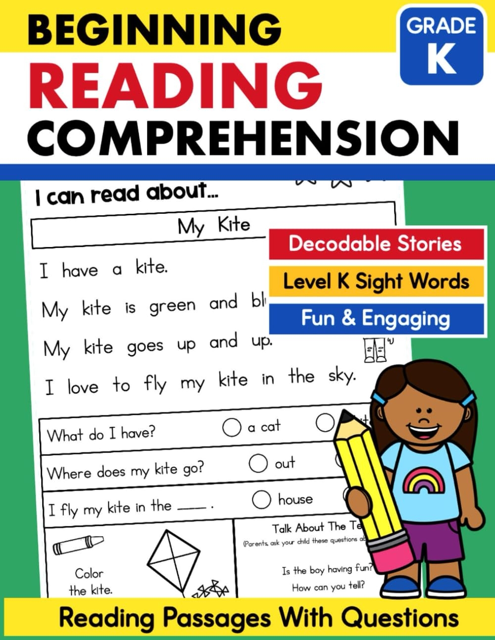Amazon Beginning Reading Comprehension For Kindergarten Workbook Sight Words Reading Passages With Comprehension Questions For Emergent Readers Comprehension Builders 9798869514967 Ecochardt J Books Amazon Beginning Reading Comprehension For Kindergarten Workbook Sight Words Reading Passages With Comprehension Questions For Emergent Readers Comprehension Builders 9798869514967 Ecochardt J Books