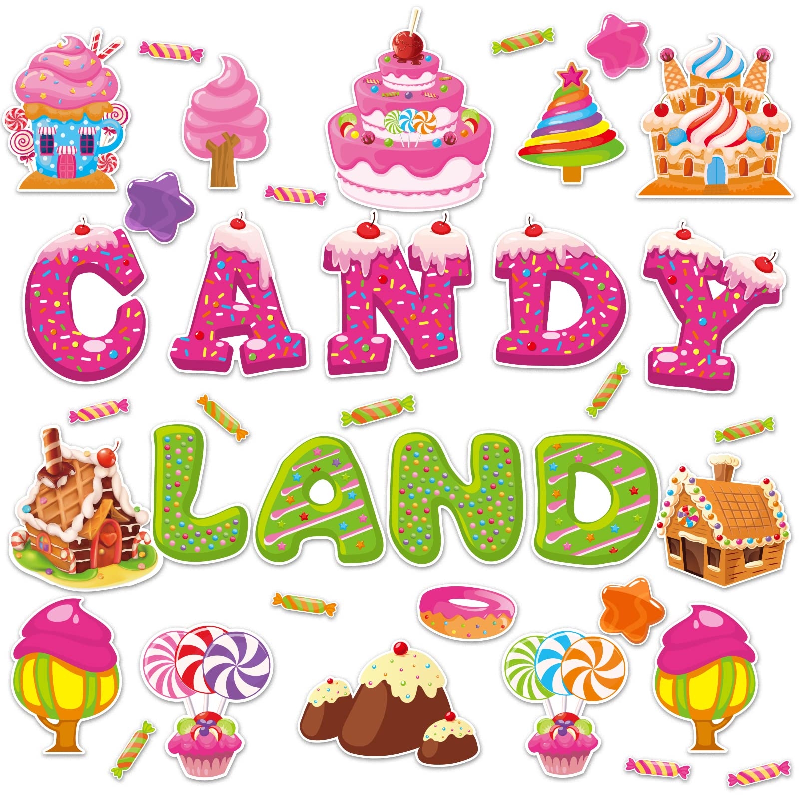 Amazon Candyland Cutouts Candy Classroom Bulletin Board Decorations Candy Land Ice Cream Donut Round Lollipop Cut Outs Kids Sweet Birthday Amazon Candyland Cutouts Candy Classroom Bulletin Board Decorations Candy Land Ice Cream Donut Round Lollipop Cut Outs Kids Sweet Birthday