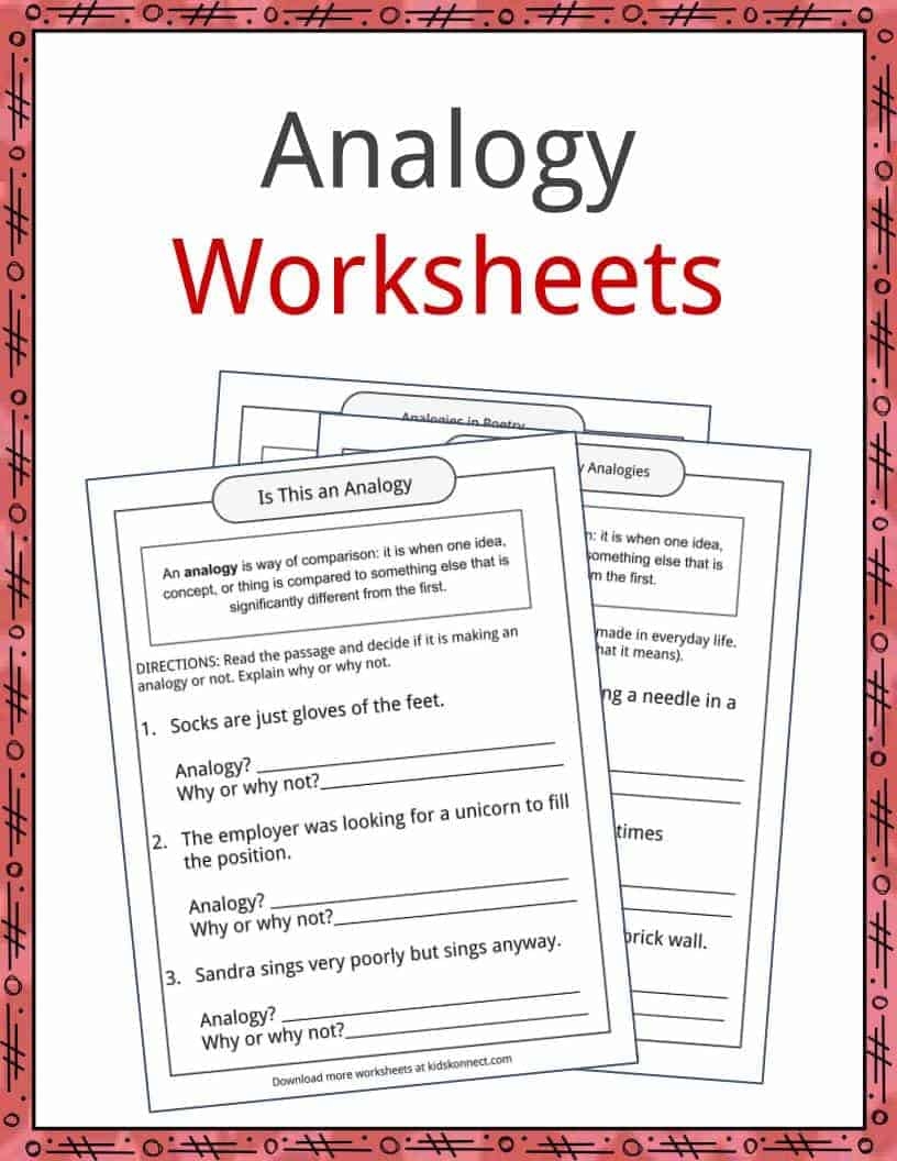 Analogy Examples Definition And Worksheets KidsKonnect