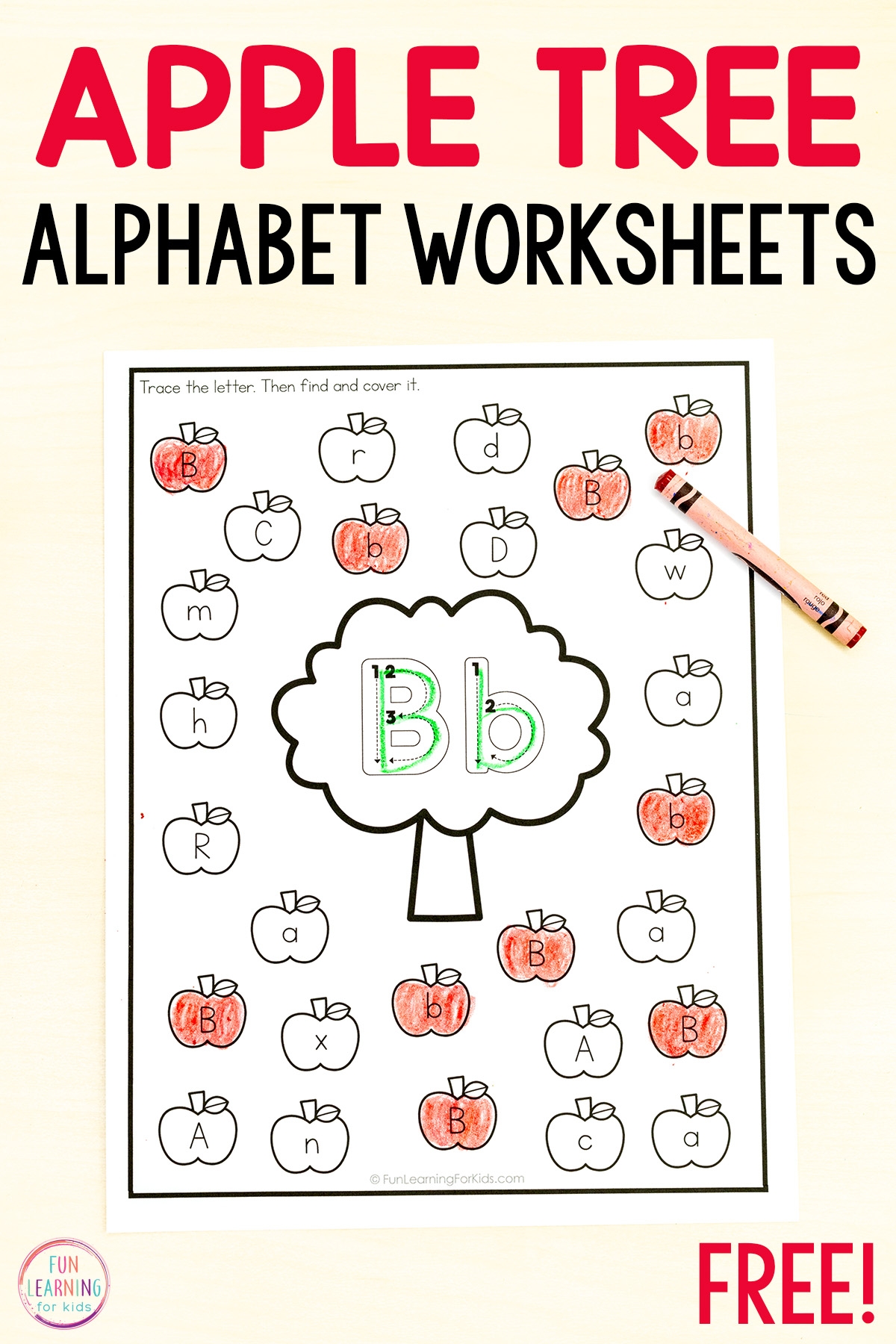 Free Apple Worksheets First Grade
