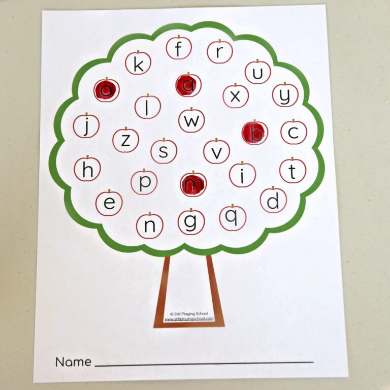 Apple Tree Alphabet Letter Game Still Playing School