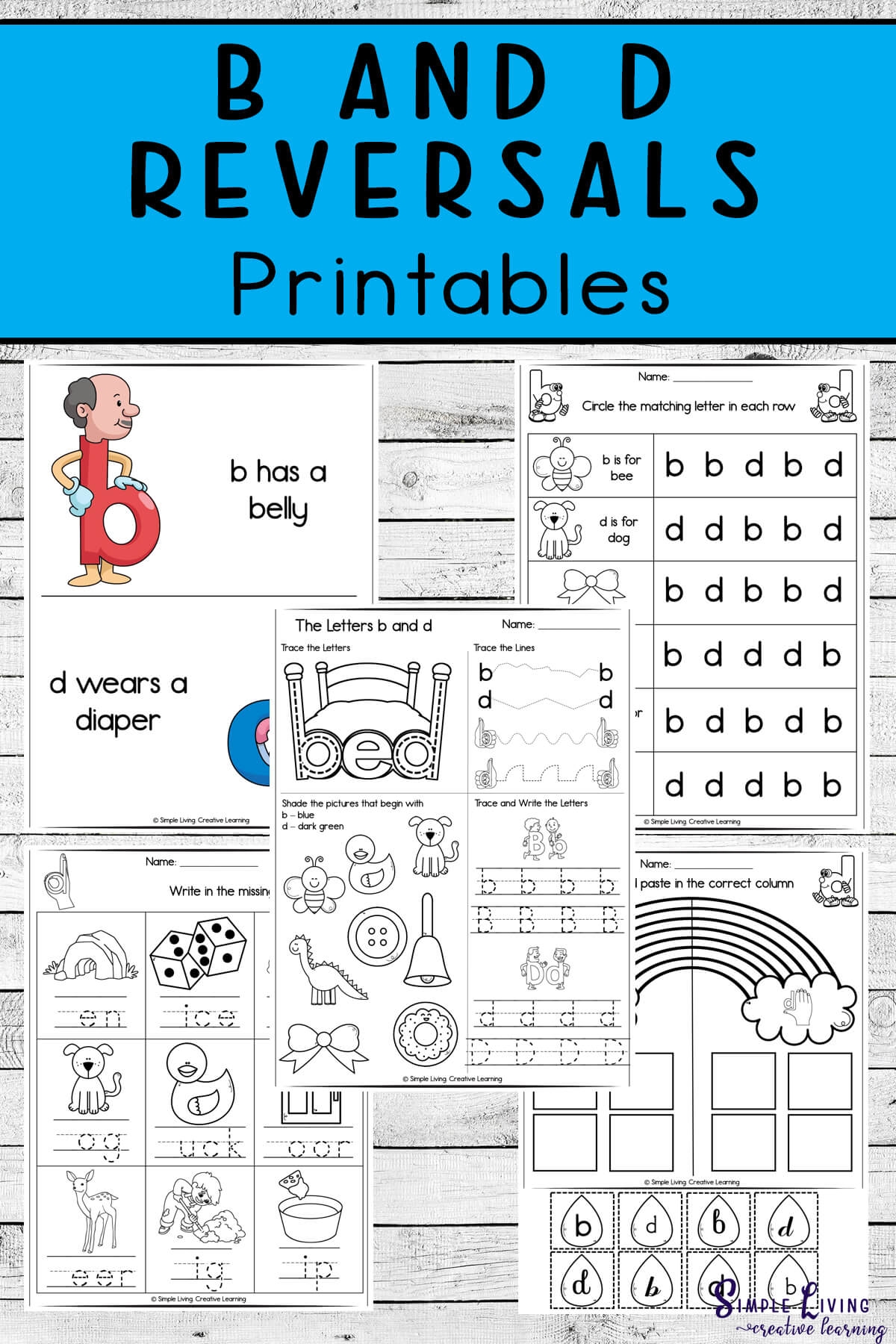 B And D Reversal Printables Simple Living Creative Learning B And D Reversal Printables Simple Living Creative Learning