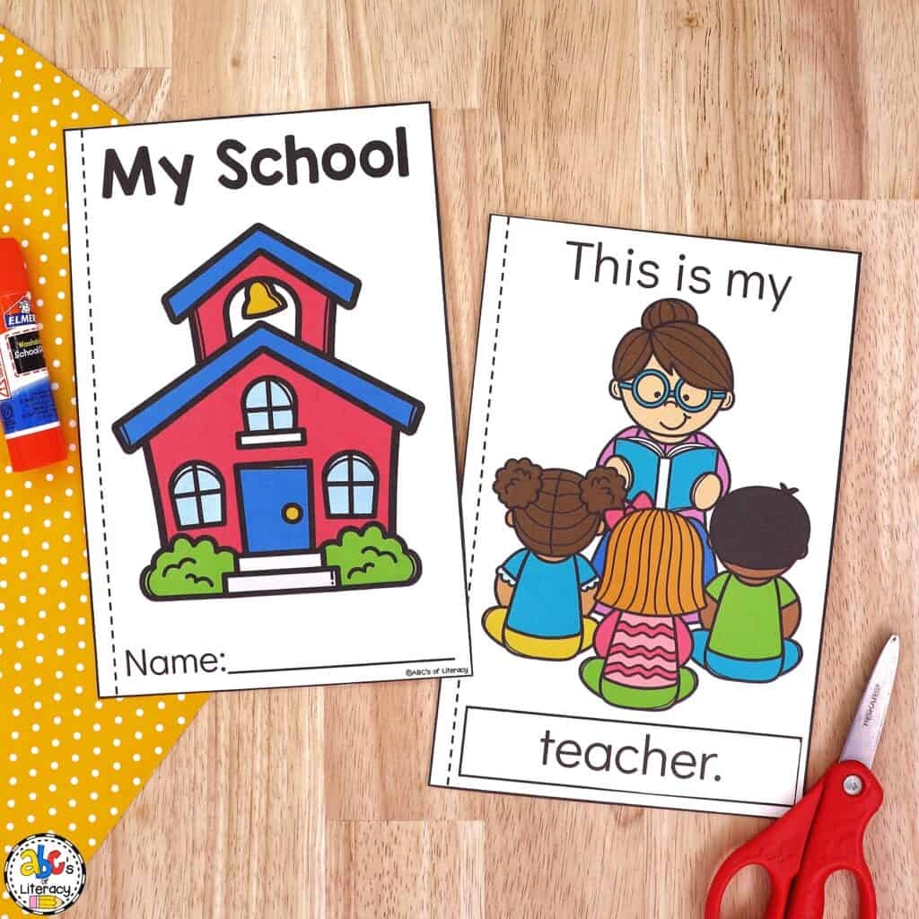 Back To School Cut And Paste Book