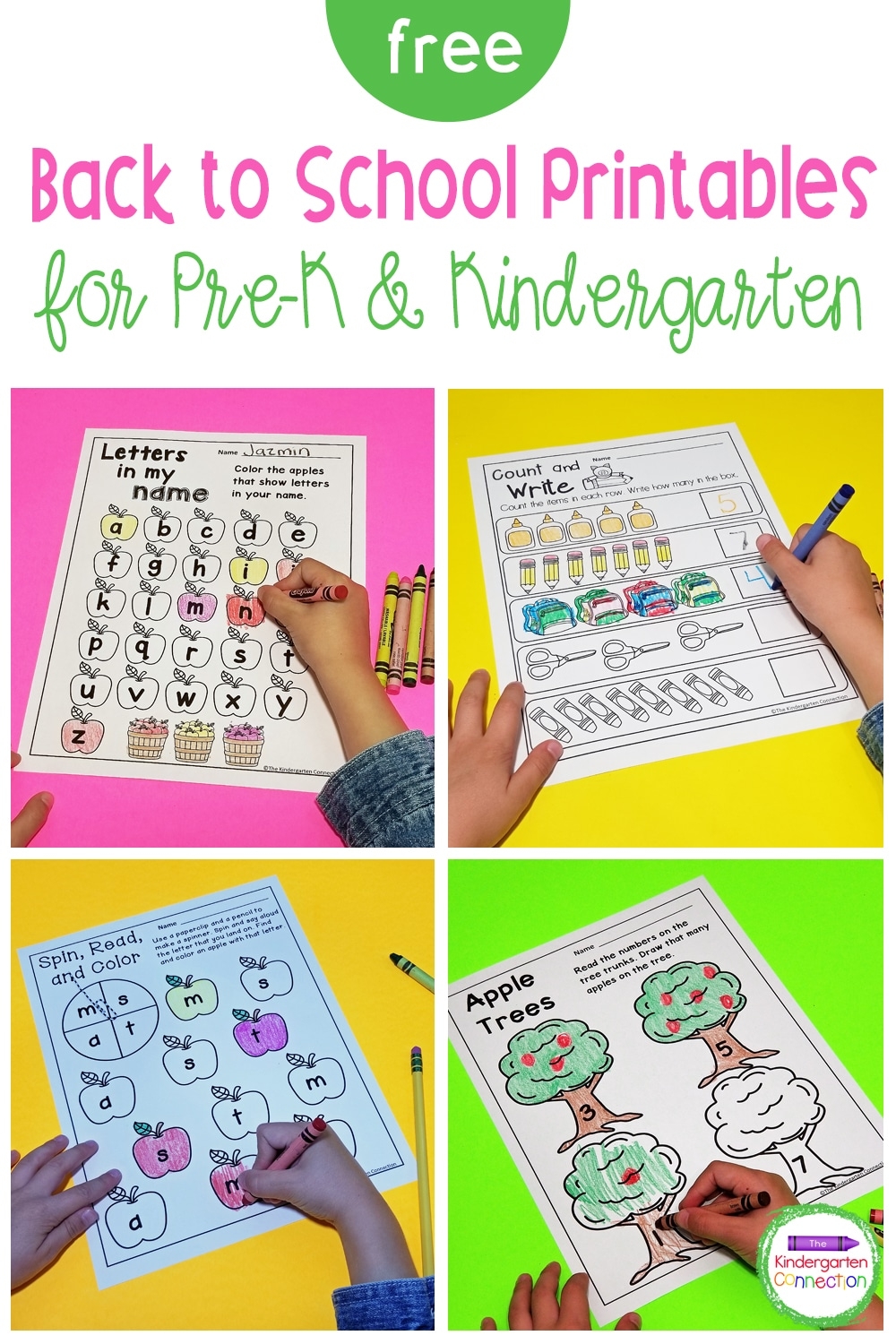 Back To School Printables and Freebies For Pre K U0026 Kindergarten