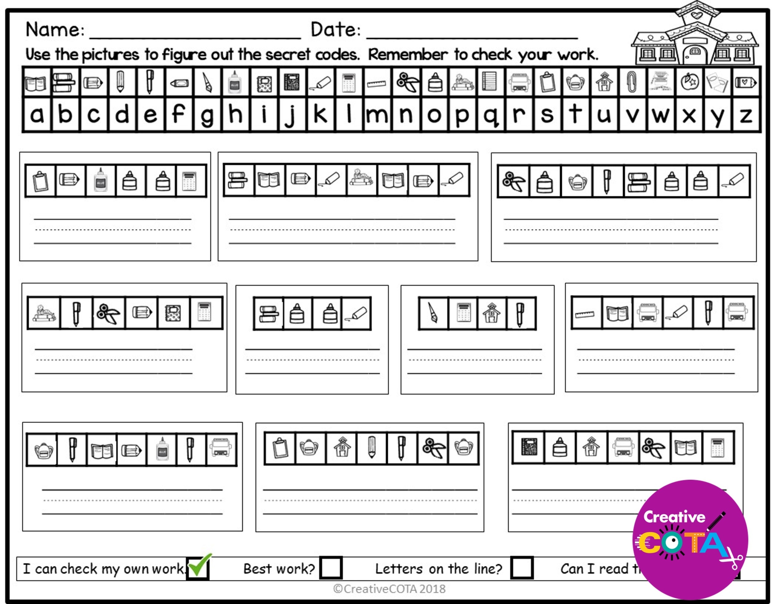 Kids Free Printable Secret Code Worksheets Kids Free Printable Secret Code Worksheets