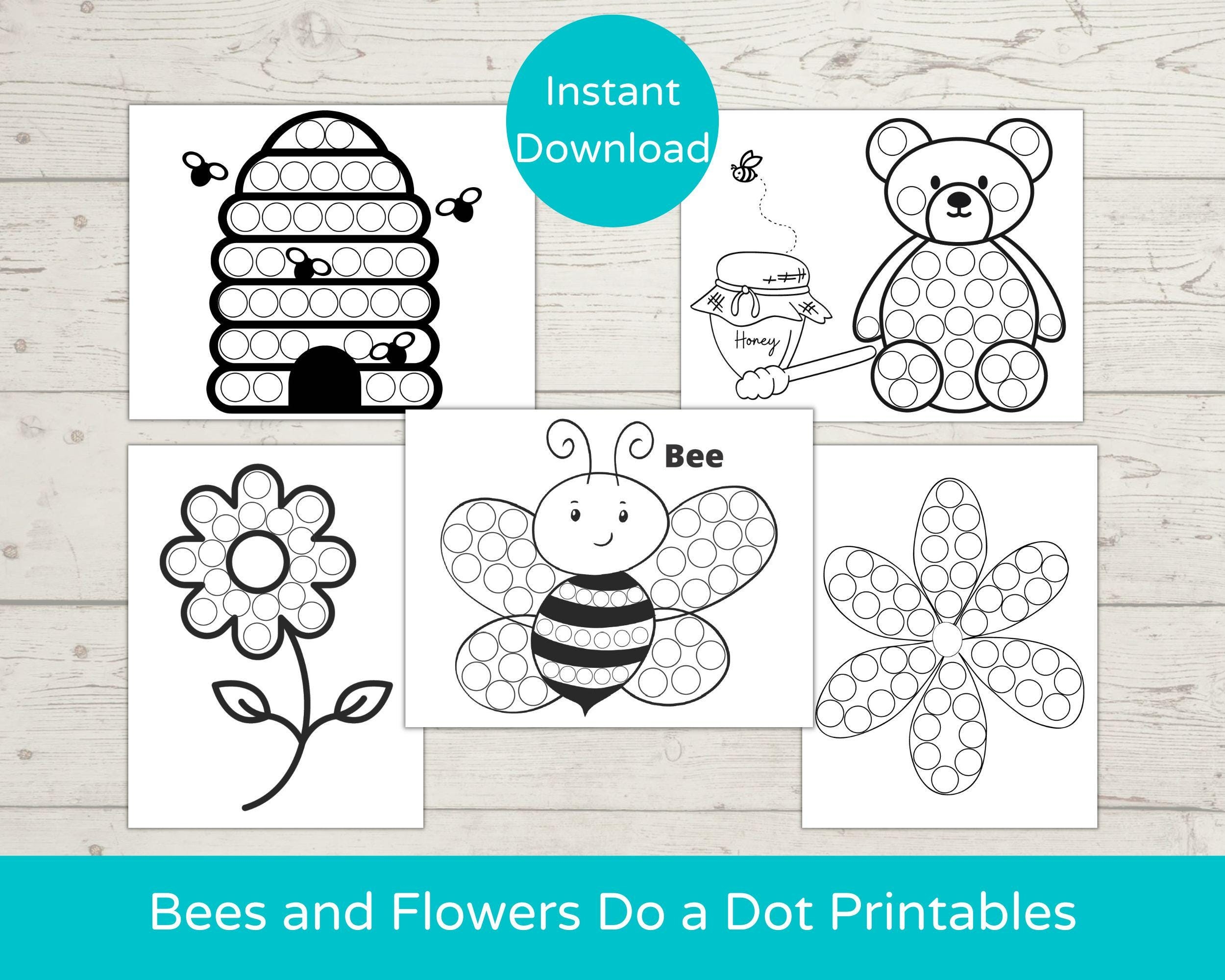 Bees And Flowers Dot Marker Printables Do A Dot Printable Toddler Activity Bees And Flowers Dot Art Dot Marker Activity Etsy Bees And Flowers Dot Marker Printables Do A Dot Printable Toddler Activity Bees And Flowers Dot Art Dot Marker Activity Etsy