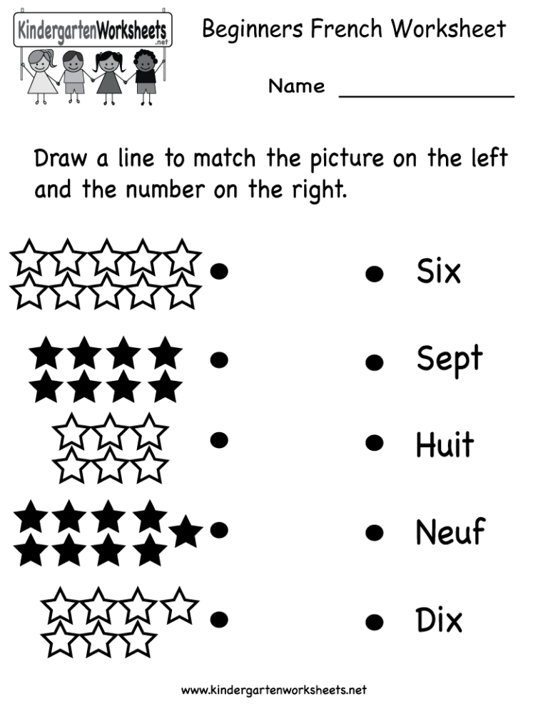 Beginner s French Worksheet Learn French Basics With Easy Exercises