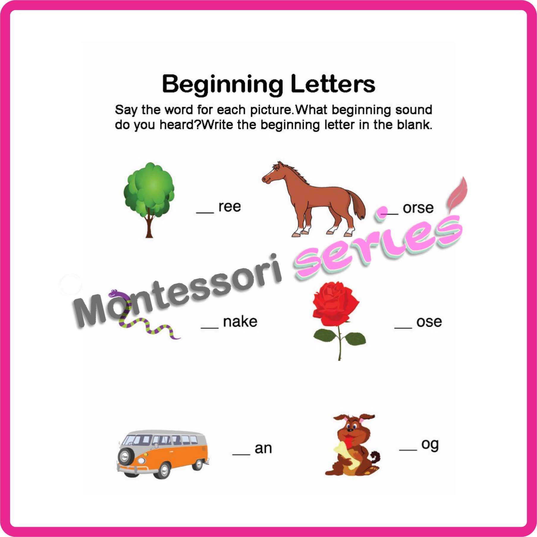 Beginning Consonants English Worksheets For 1st Grade Printable Worksheets Montessoriseries Beginning Consonants English Worksheets For 1st Grade Printable Worksheets Montessoriseries