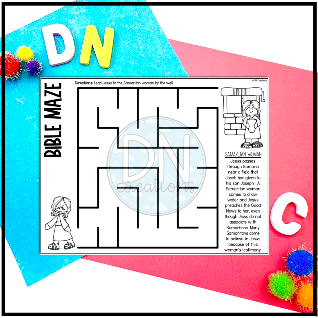 Bible Story Mazes Set 2 Bible Activity Bible Mazes Bible 